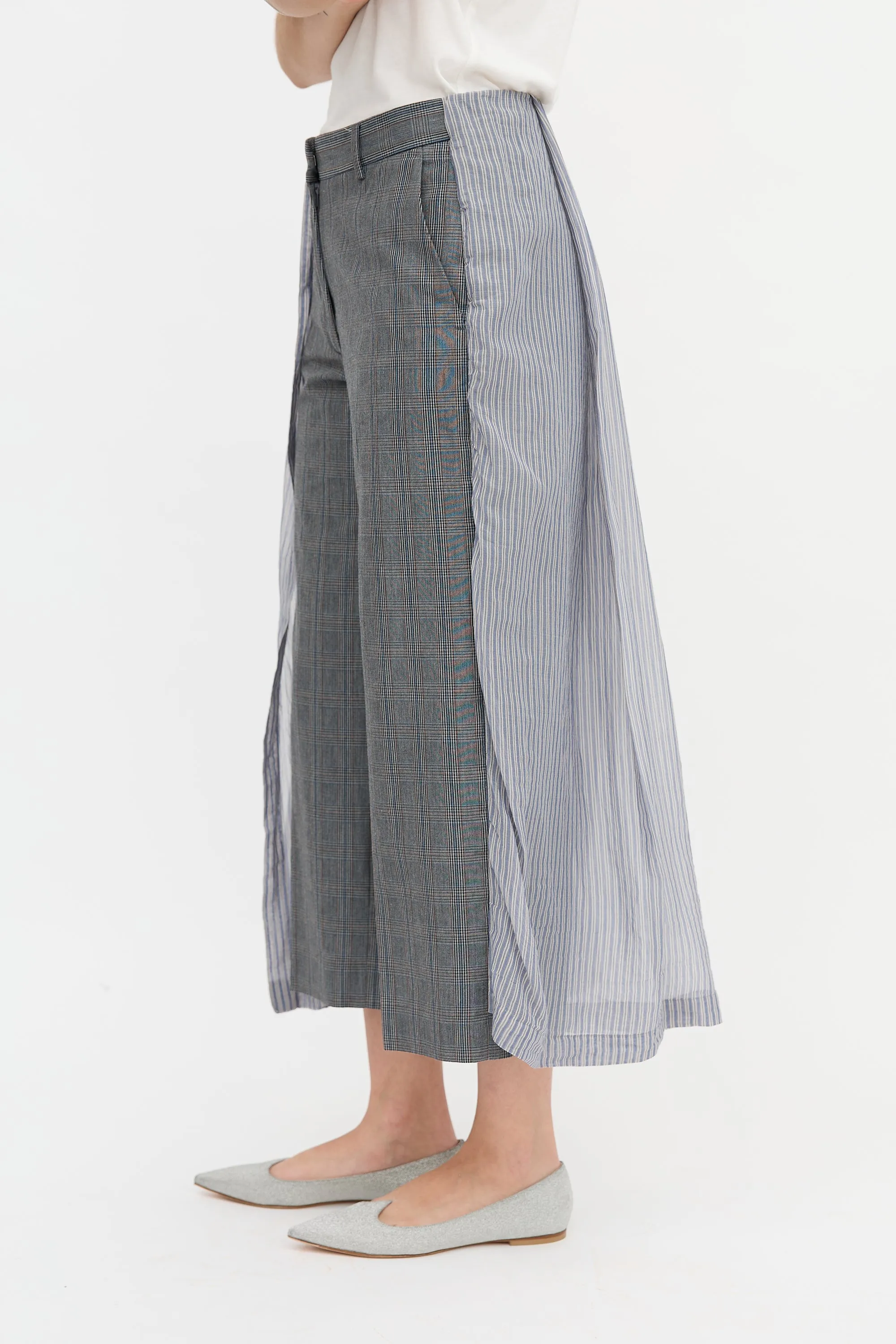 Plaid Skirt Overlay Trouser sold by VSP Consignment product image thumbnail 3