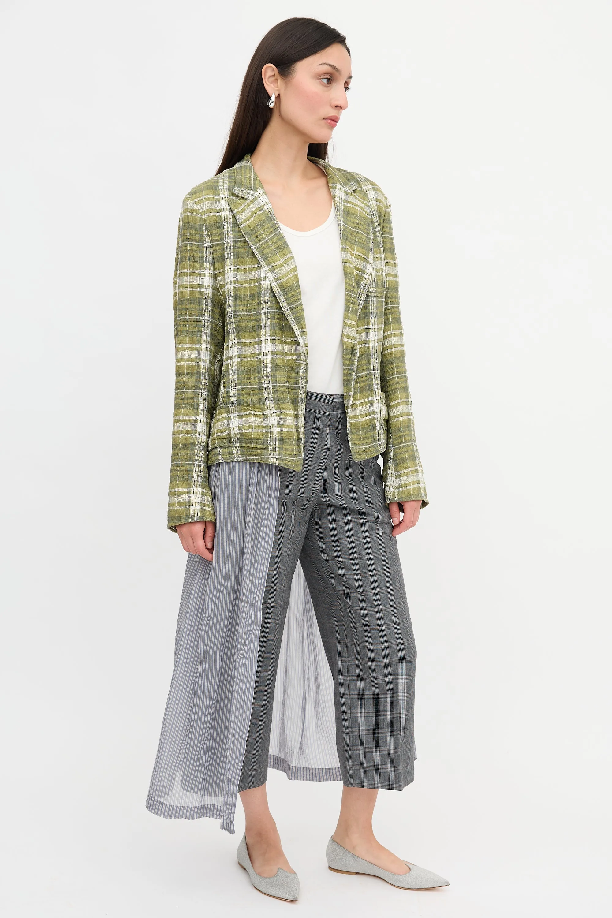 Plaid Skirt Overlay Trouser sold by VSP Consignment product image thumbnail 2