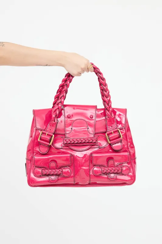 Patent Leather Shoulder Bag sold by VSP Consignment