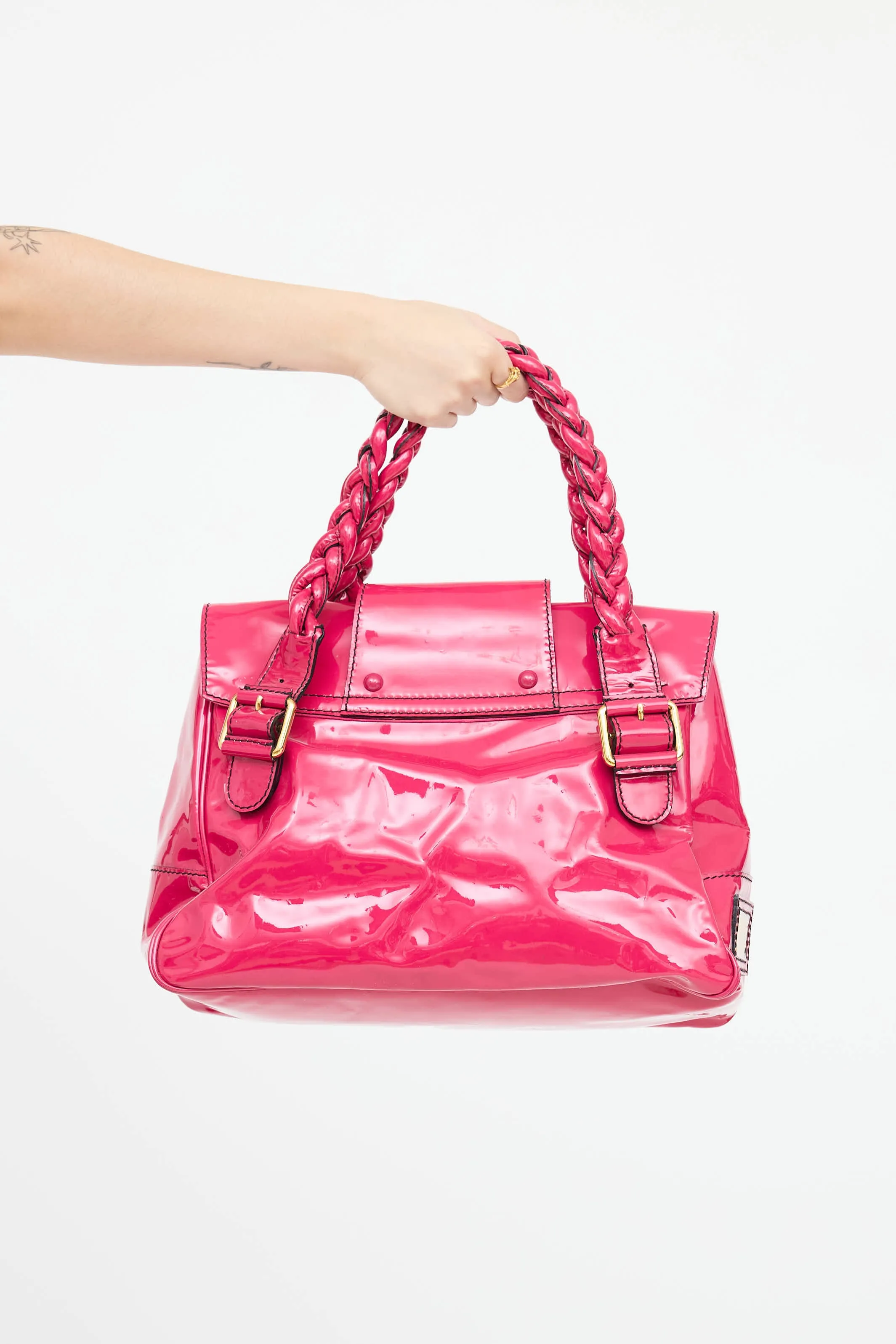 Patent Leather Shoulder Bag sold by VSP Consignment product image thumbnail 2