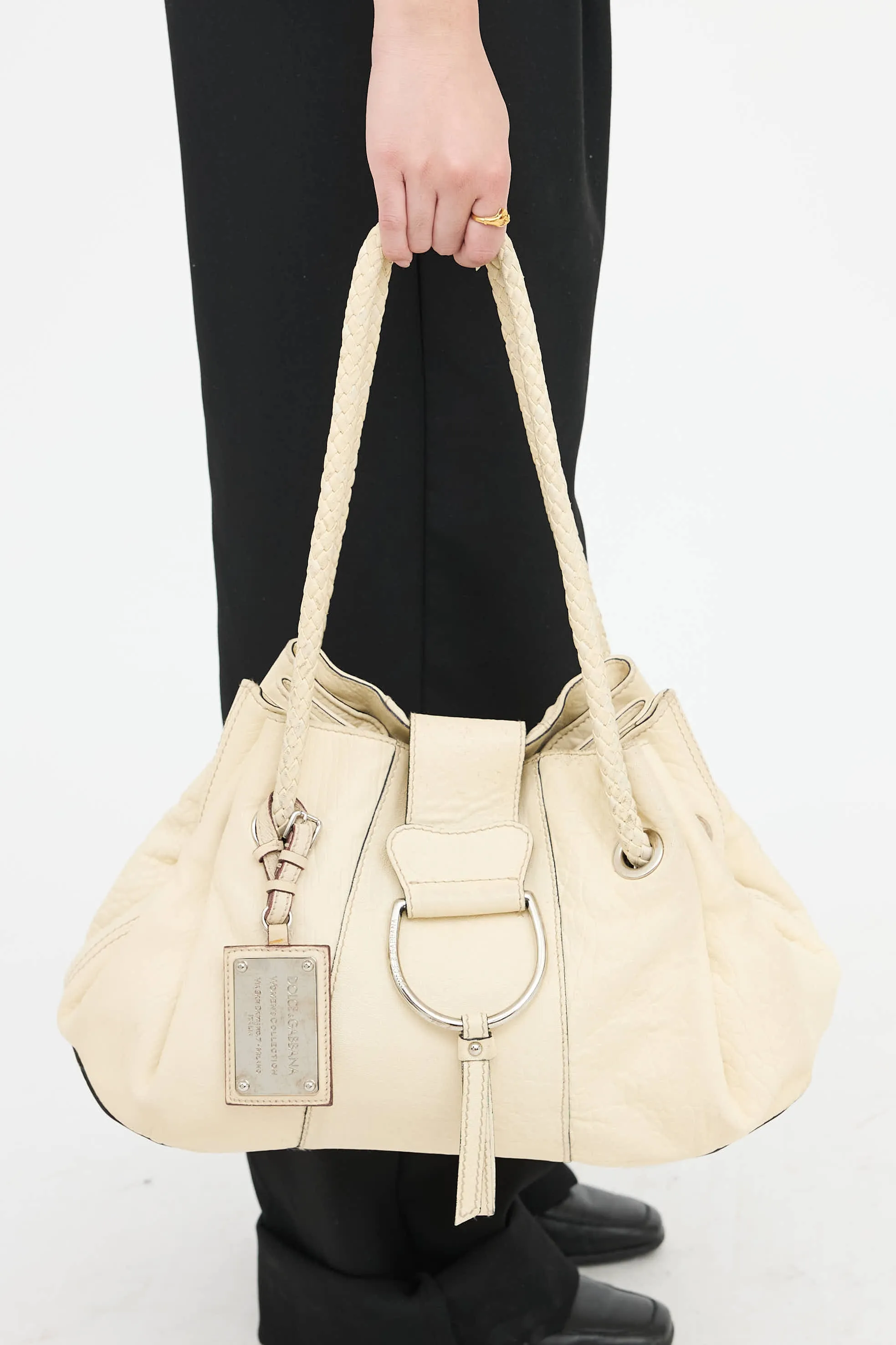 Leather D-Ring Bag sold by VSP Consignment product image thumbnail 4