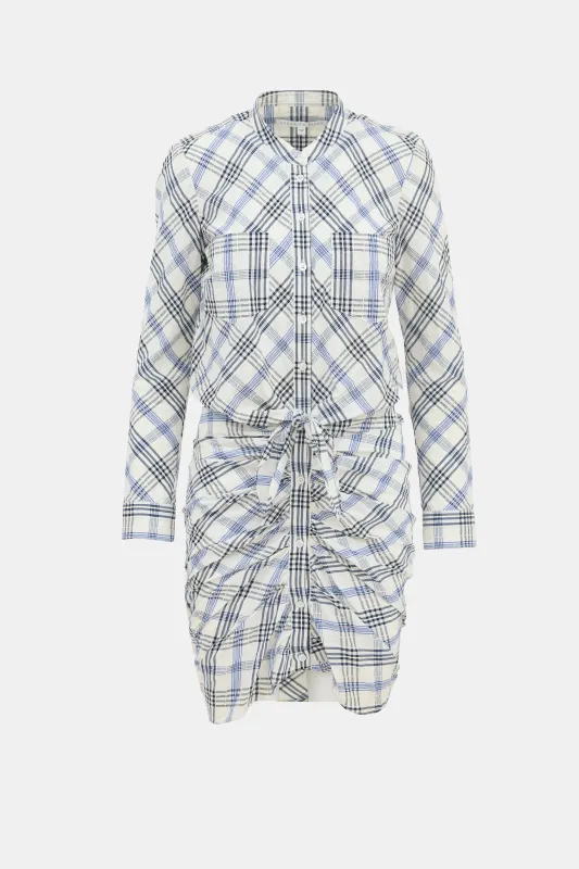 Plaid Ruched Shirt Dress sold by VSP Consignment
