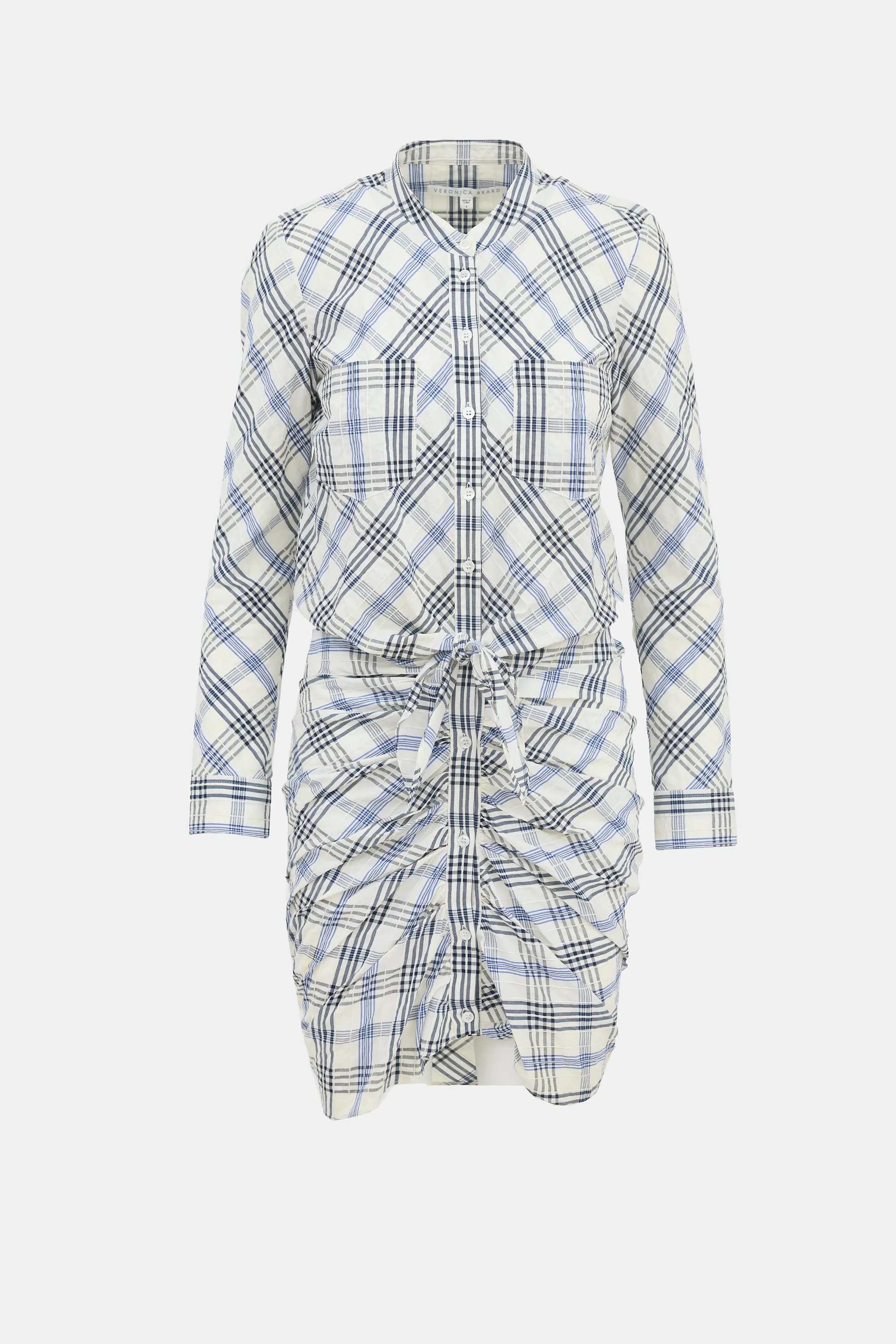Plaid Ruched Shirt Dress sold by VSP Consignment