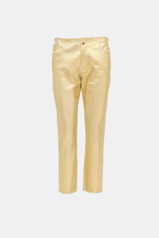 Metallic Coated Jeans sold by VSP Consignment