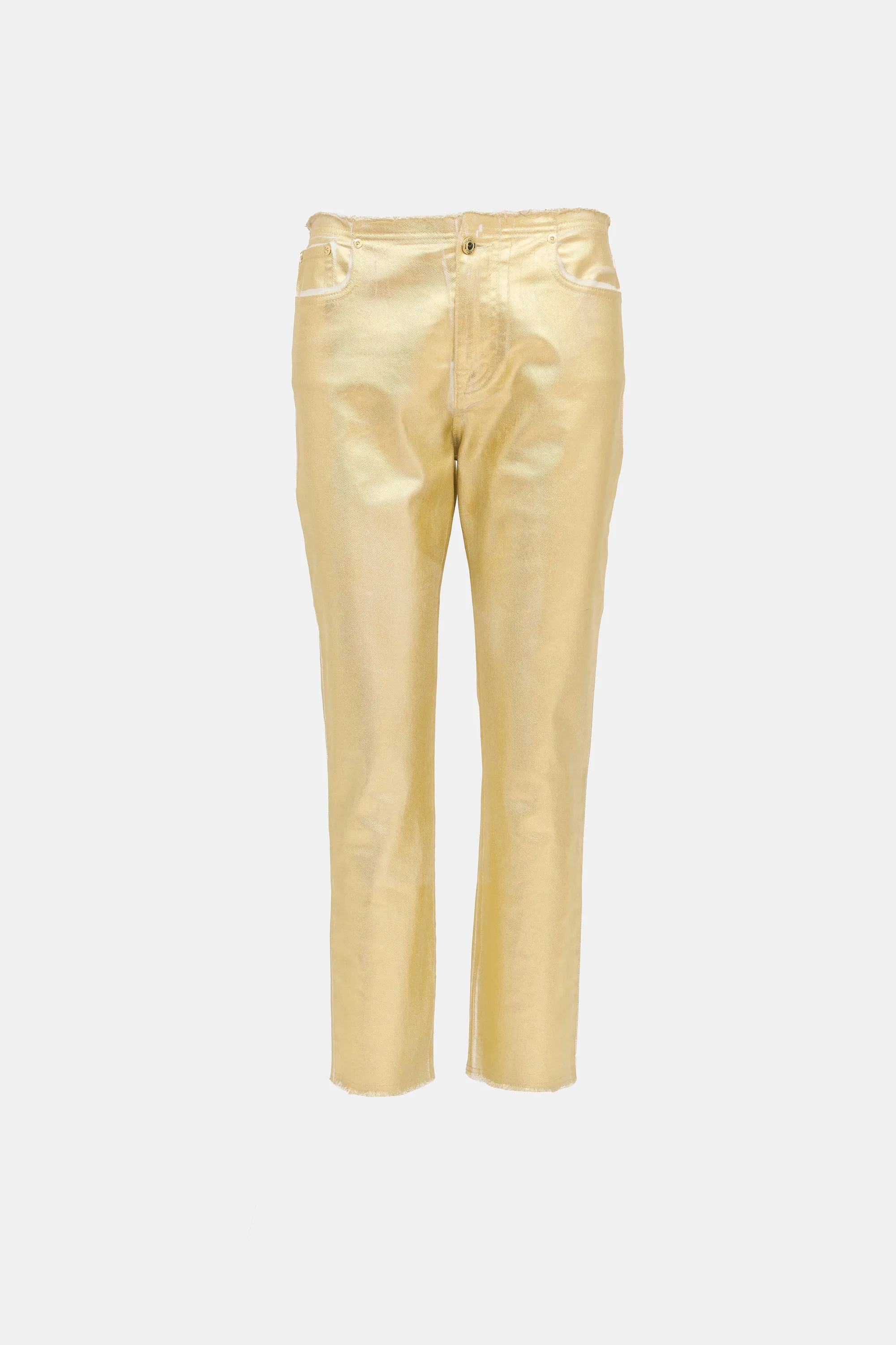 Metallic Coated Jeans sold by VSP Consignment