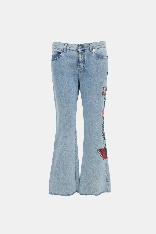 Embroidered Jeans made by Gucci