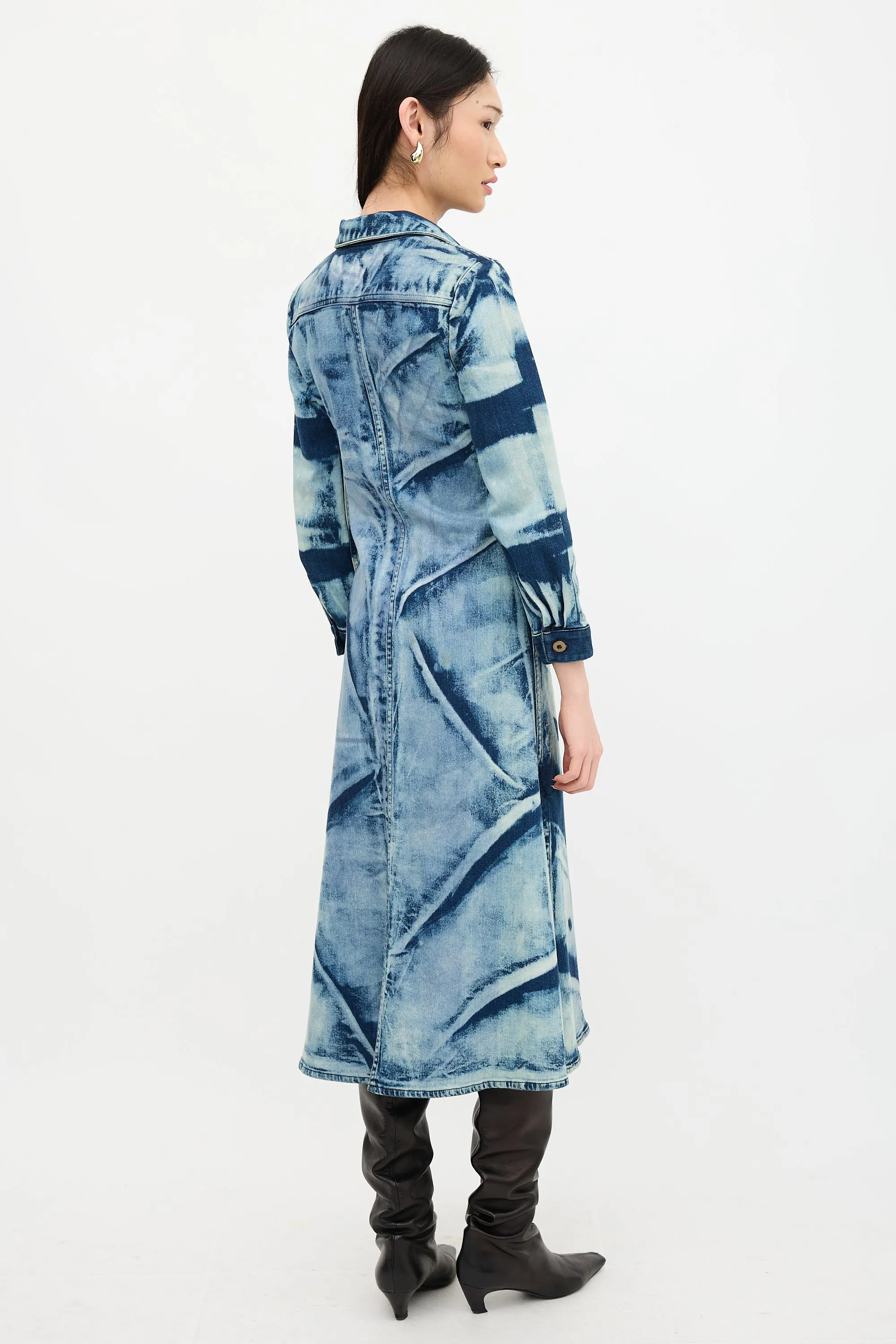 Denim Bleached Dress sold by VSP Consignment product image thumbnail 4