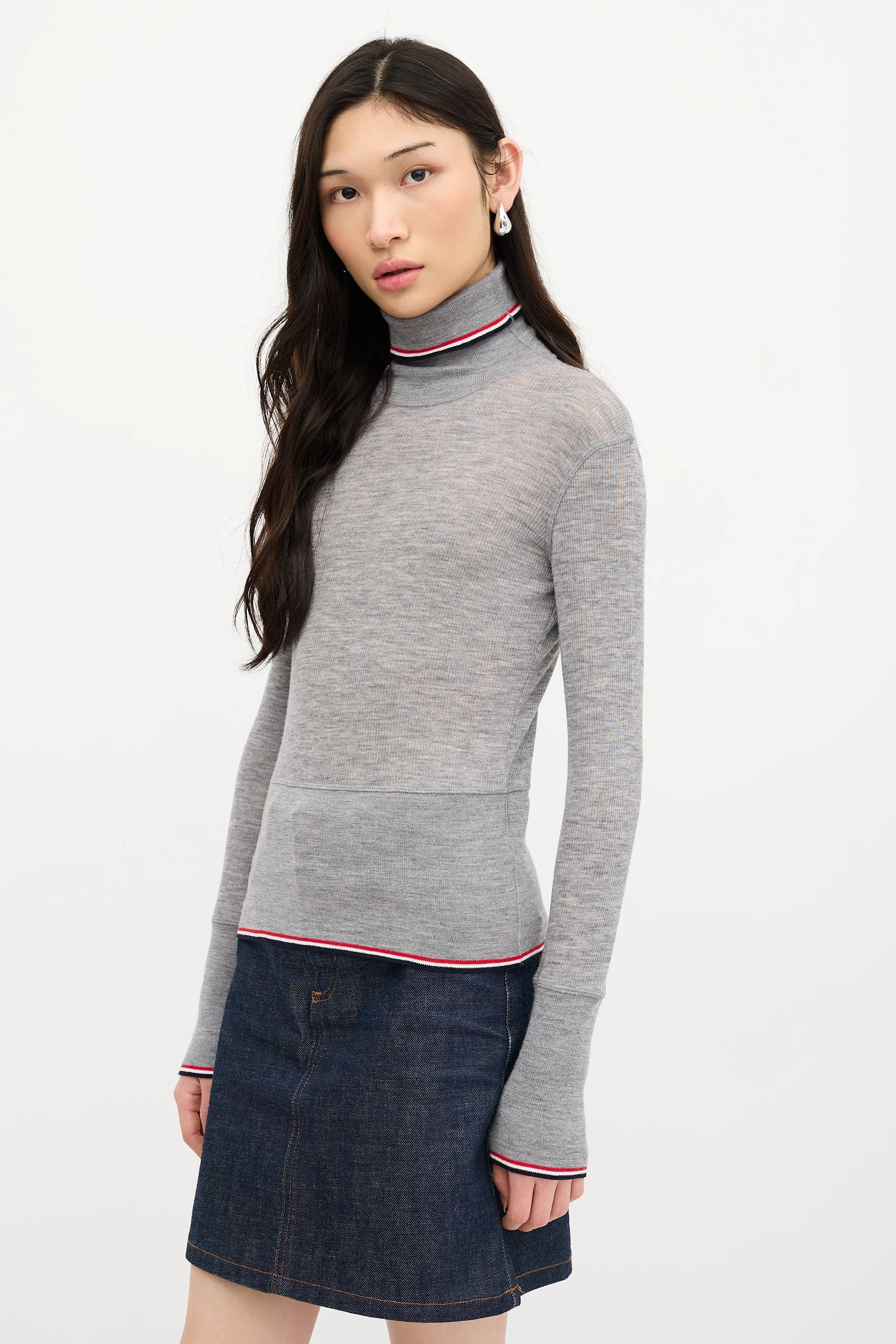 Wool Knit RWB Top sold by VSP Consignment product image thumbnail 4