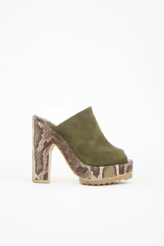 Faux Leather Printed Mule made by Stella McCartney