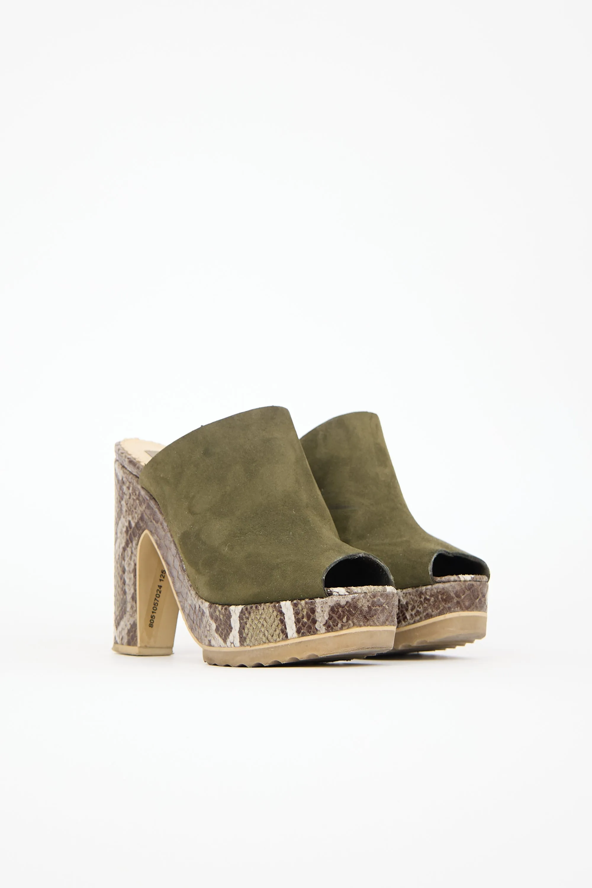 Faux Leather Printed Mule sold by VSP Consignment product image thumbnail 2