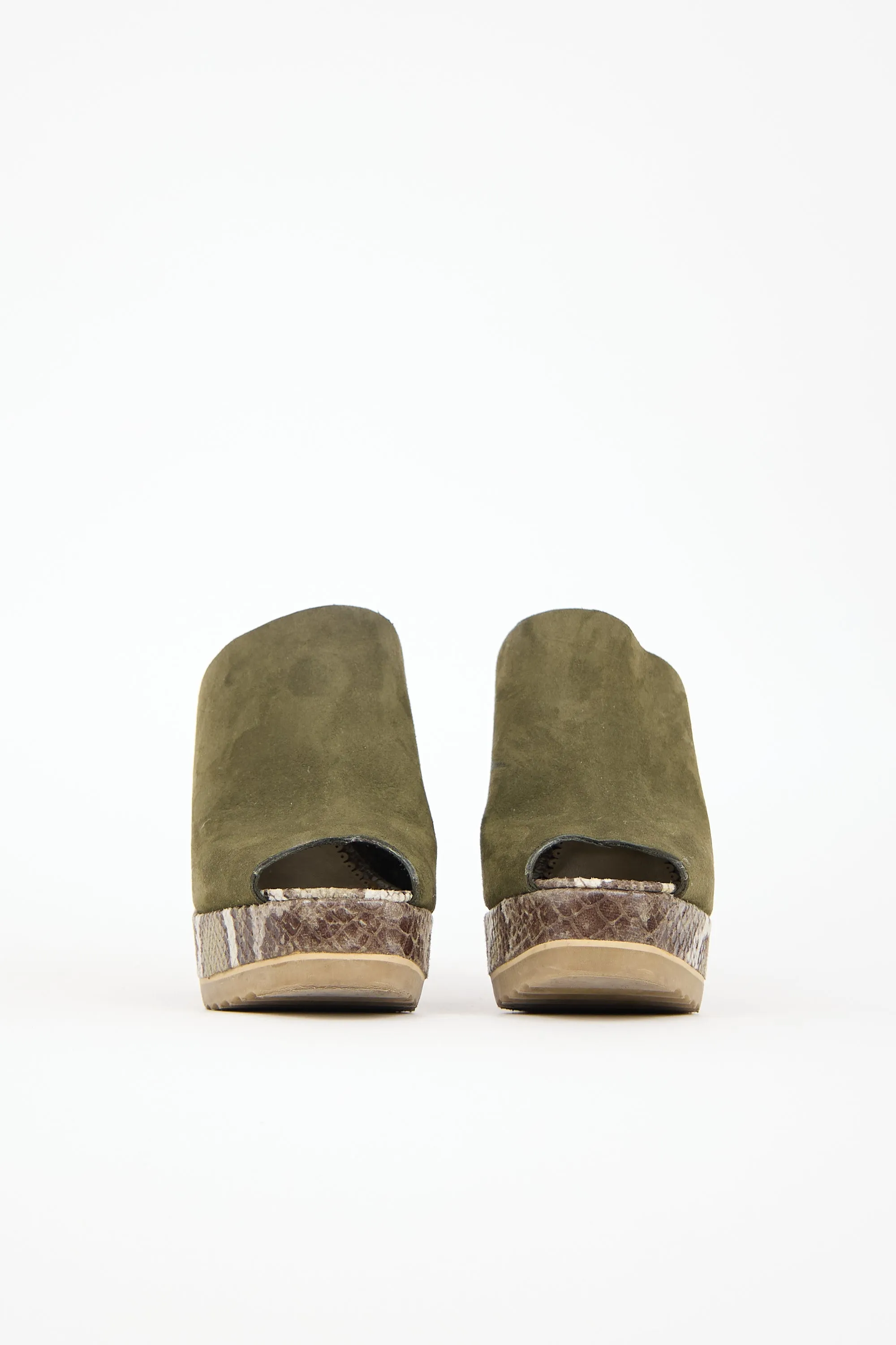 Faux Leather Printed Mule sold by VSP Consignment product image thumbnail 3