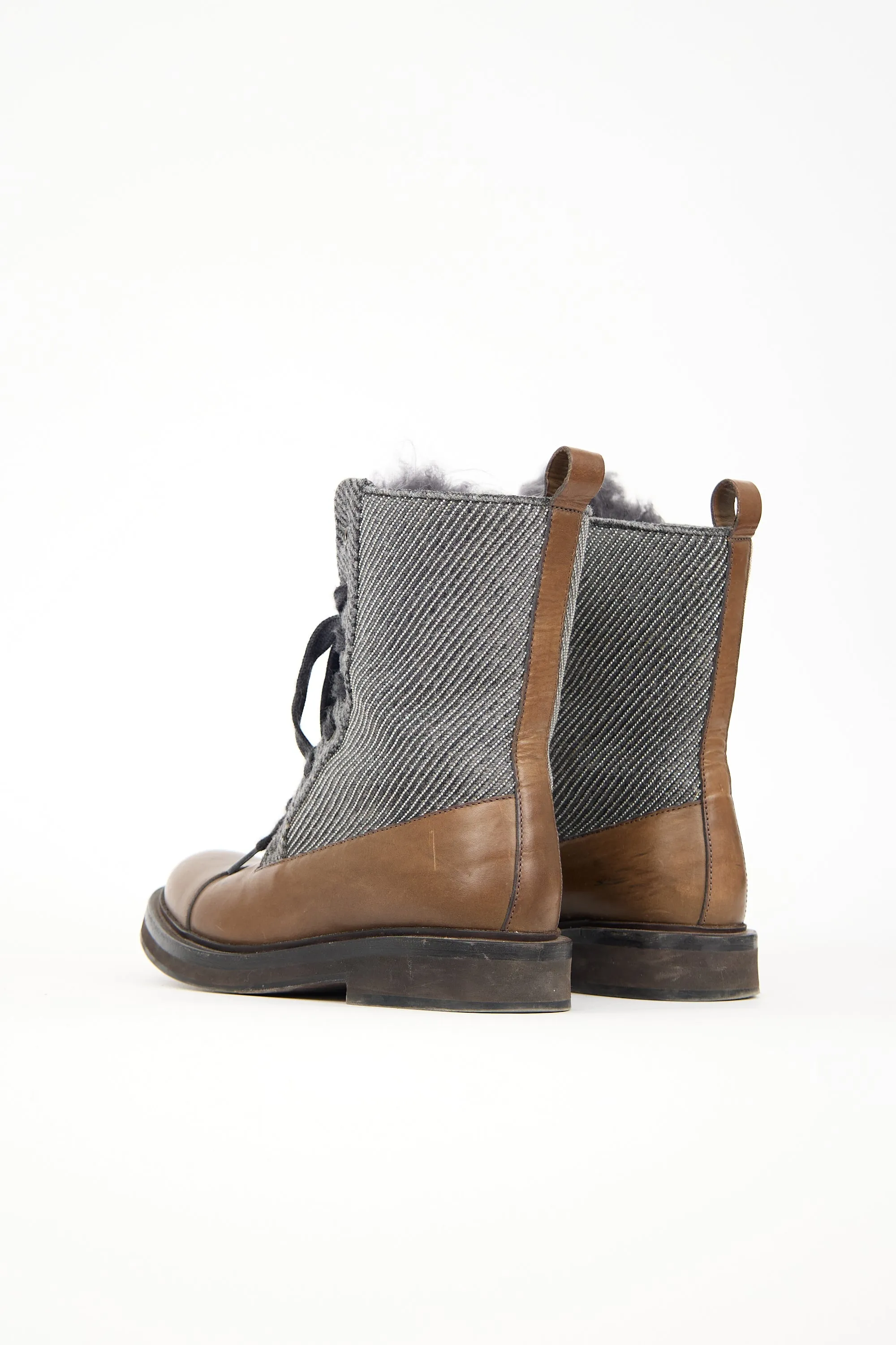 Leather & Fur Monili Boot sold by VSP Consignment product image thumbnail 4