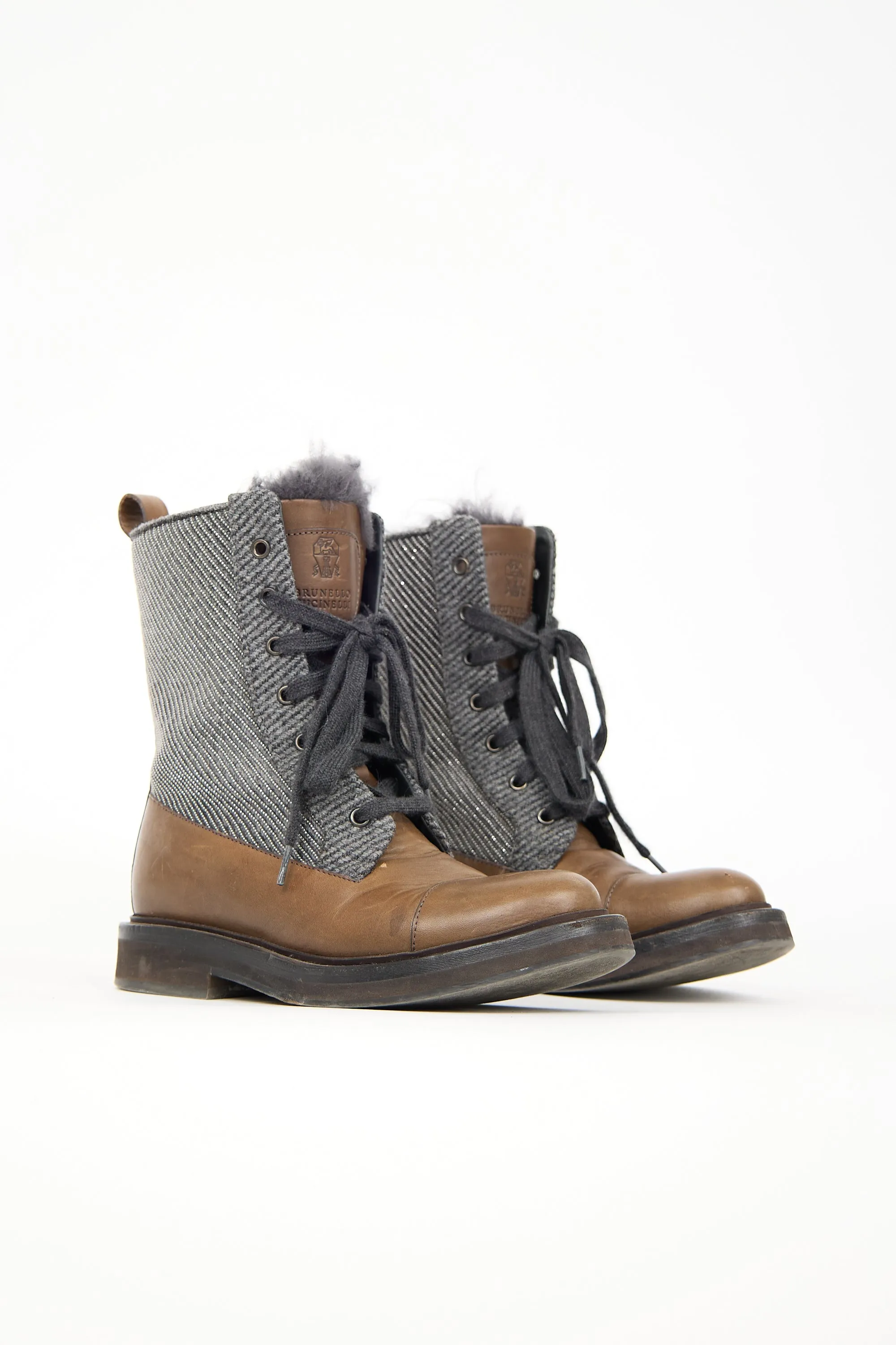 Leather & Fur Monili Boot sold by VSP Consignment product image thumbnail 2