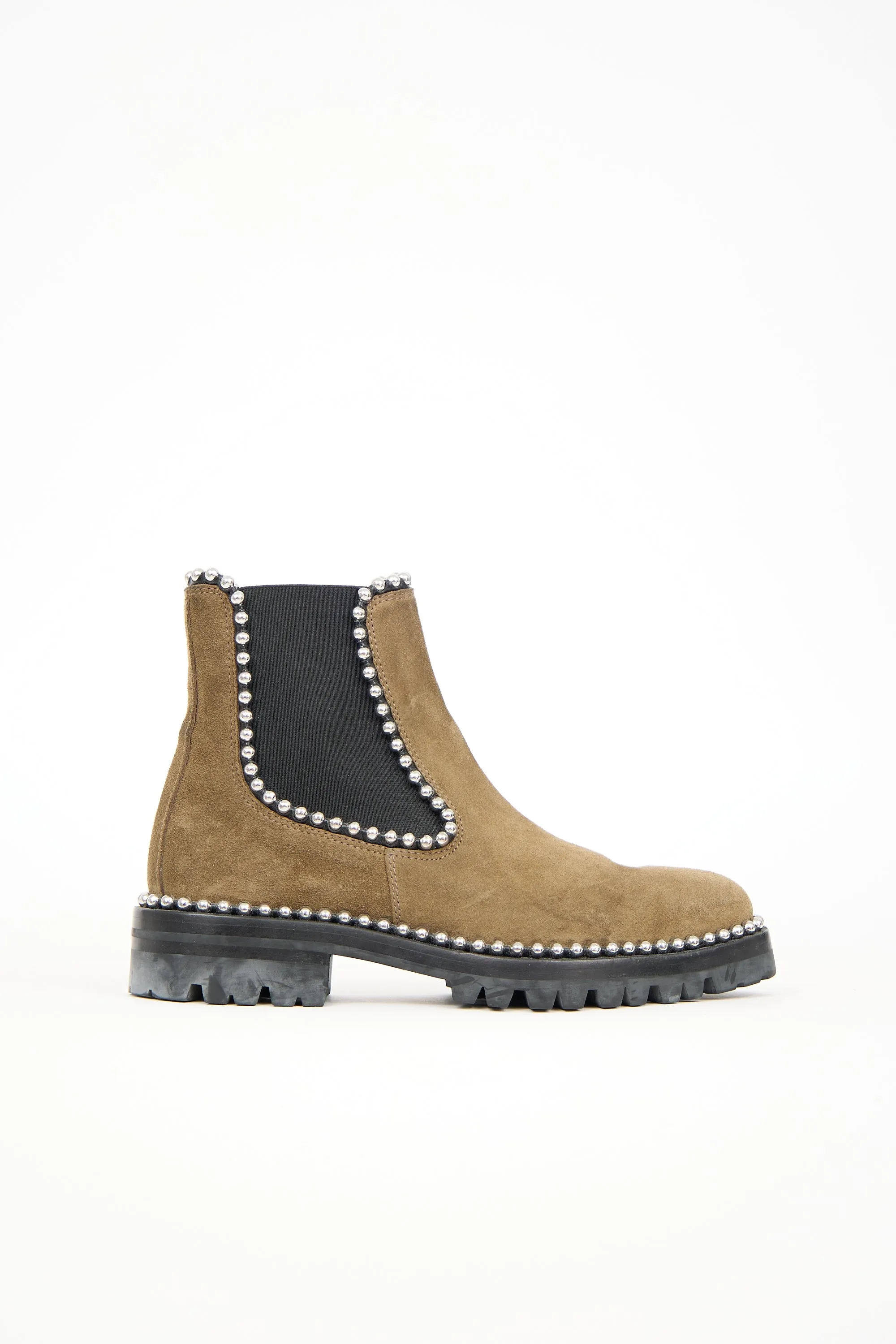 Suede Embellished Spencer Boot sold by VSP Consignment