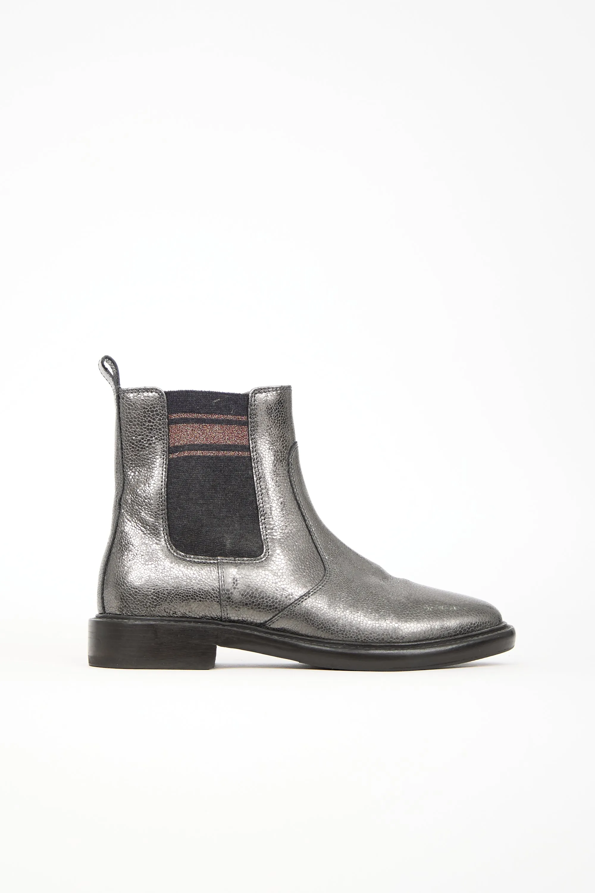 Metallic Leather Boot sold by VSP Consignment