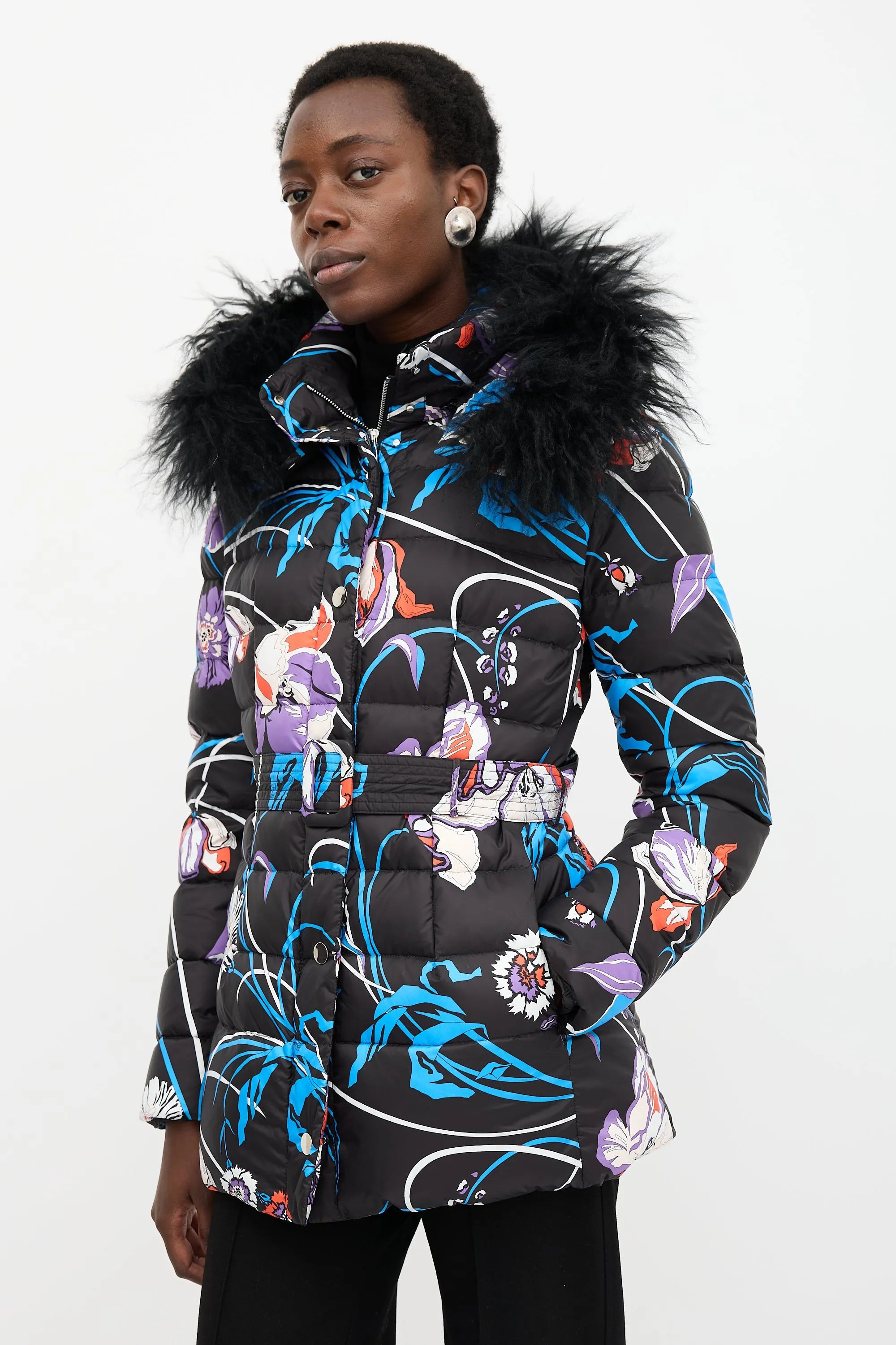 Down Floral Printed Coat sold by VSP Consignment product image thumbnail 3