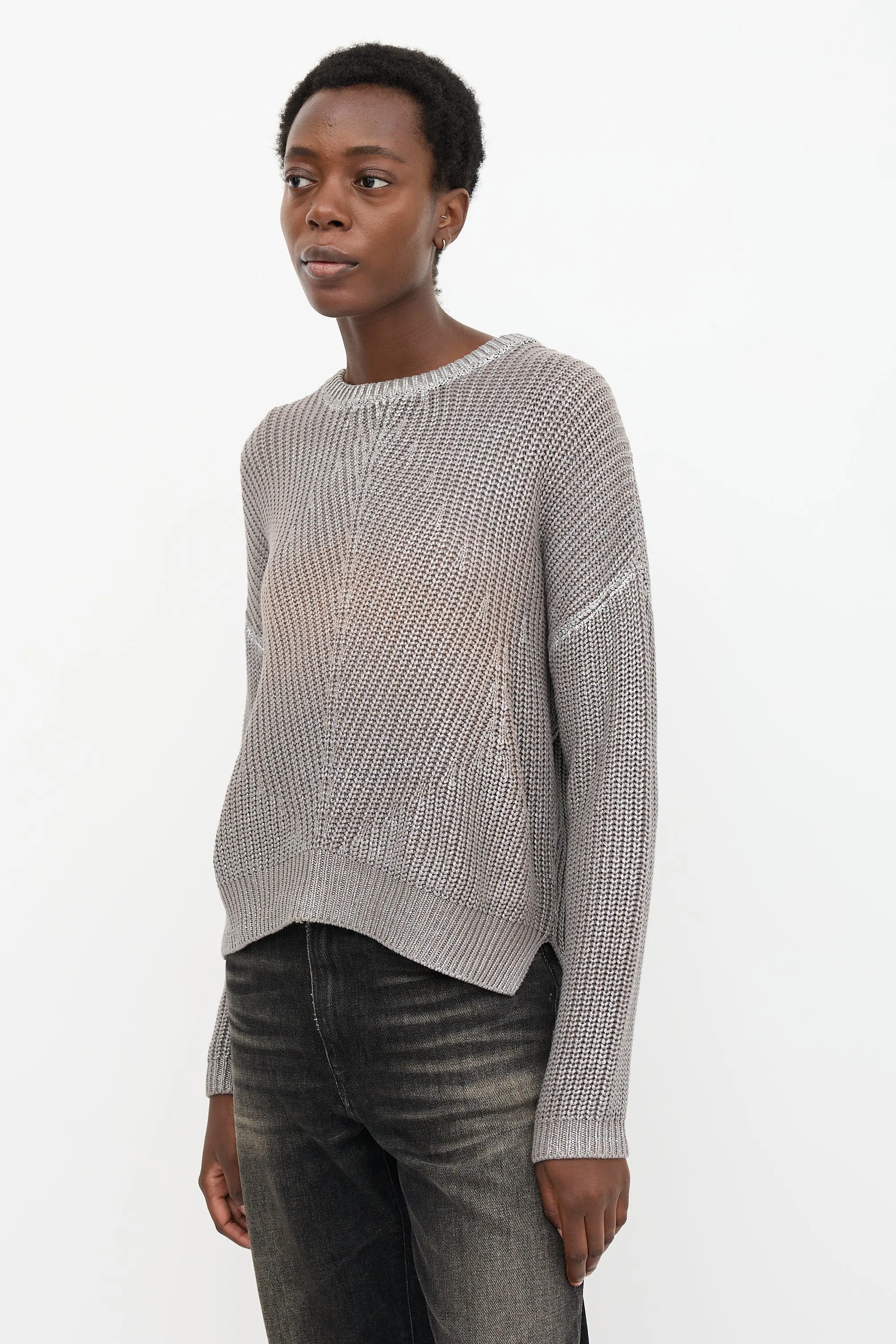 Foiled Knit Sweater sold by VSP Consignment product image thumbnail 3