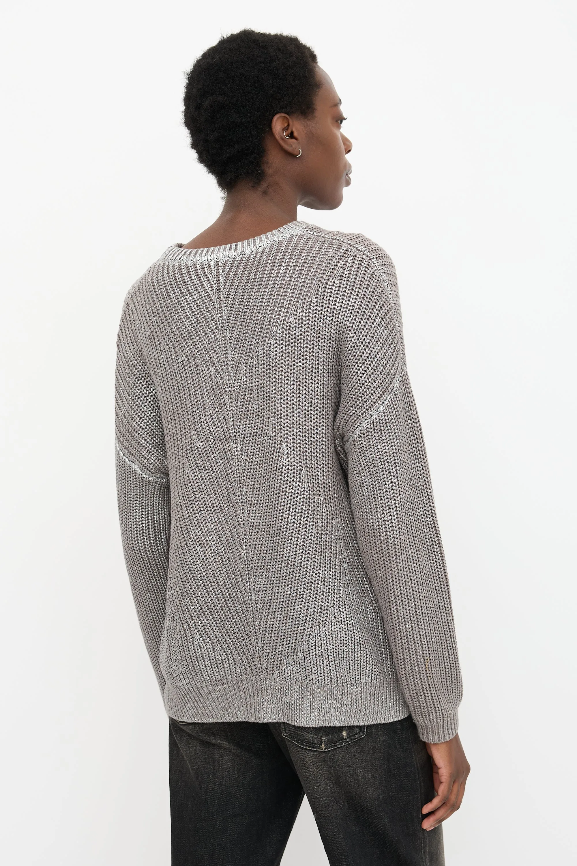Foiled Knit Sweater sold by VSP Consignment product image thumbnail 4