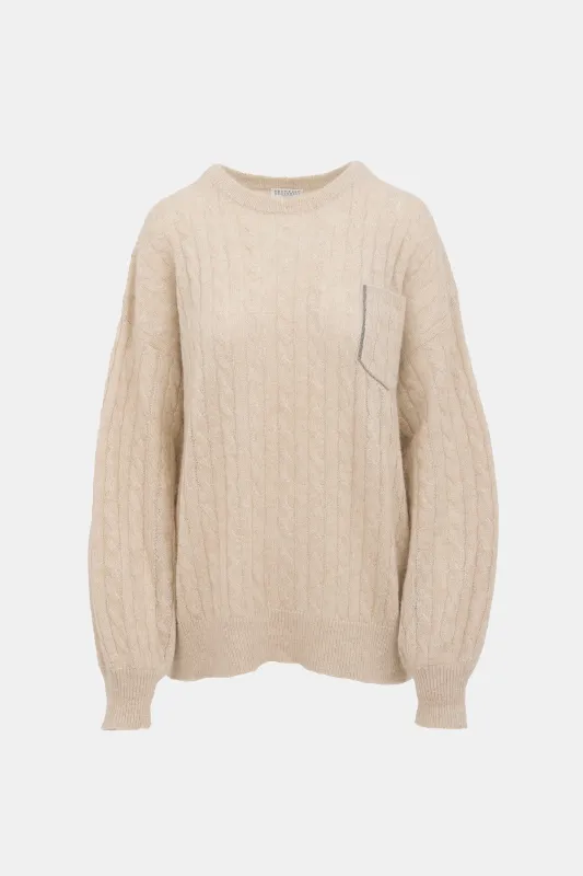 Mohair Cable Knit Sweater sold by VSP Consignment