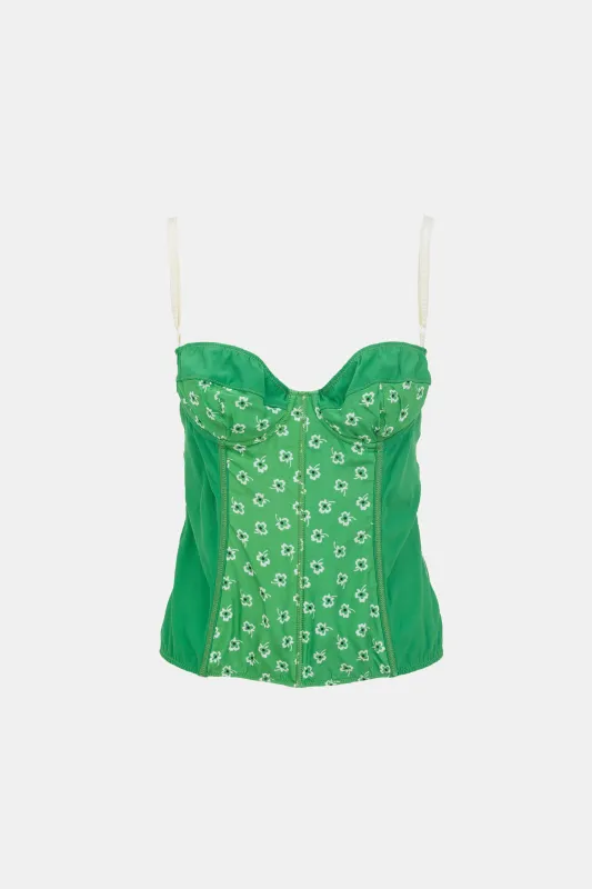 Vintage Floral Bustier Top sold by VSP Consignment