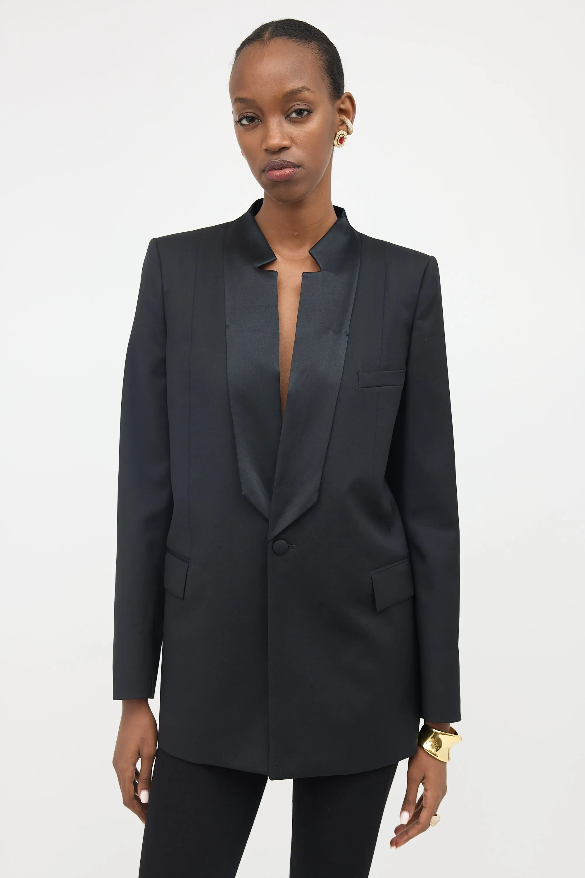 Wool Tuxedo Blazer sold by VSP Consignment