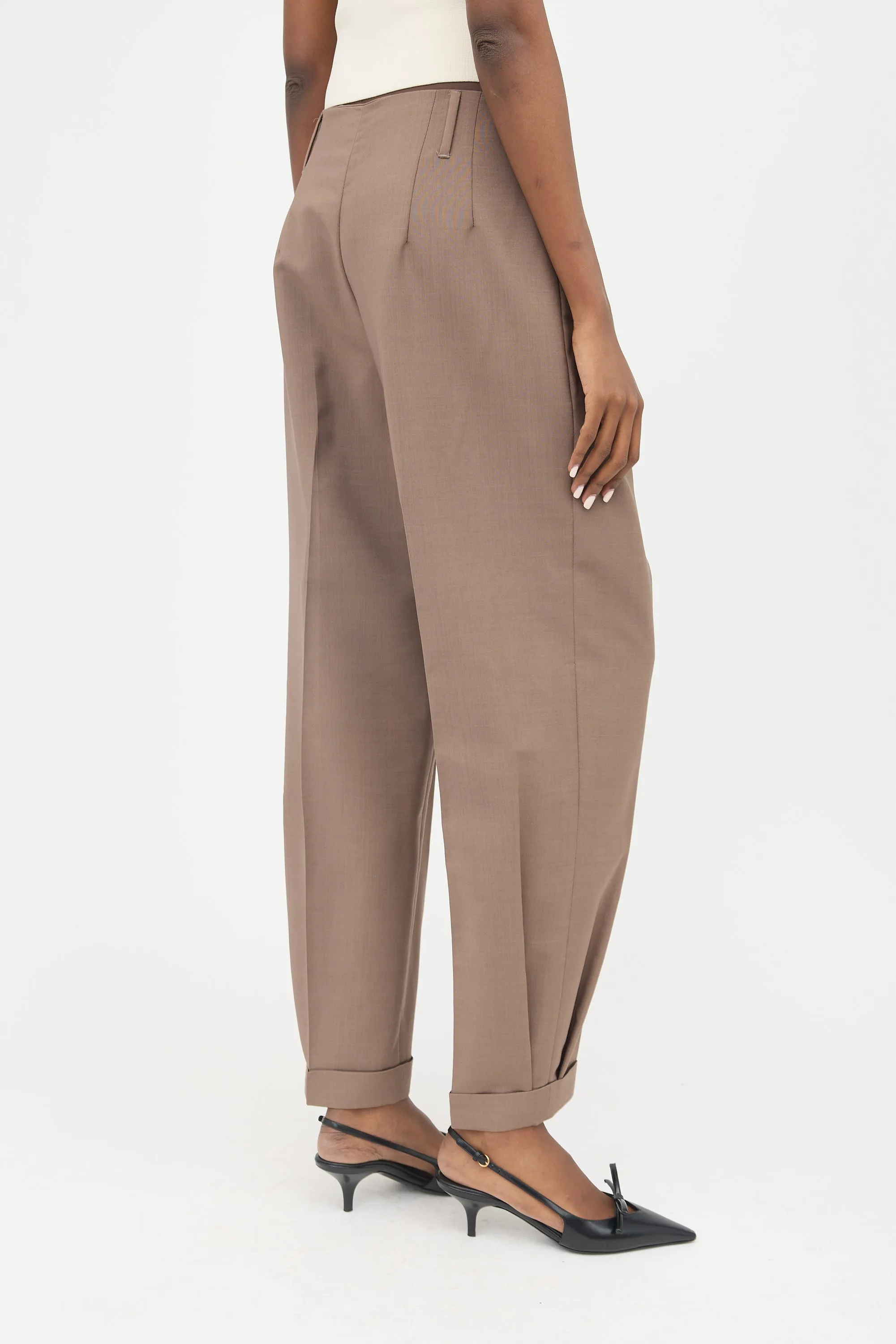 Wool & Mohair Tapered Trouser sold by VSP Consignment product image thumbnail 4