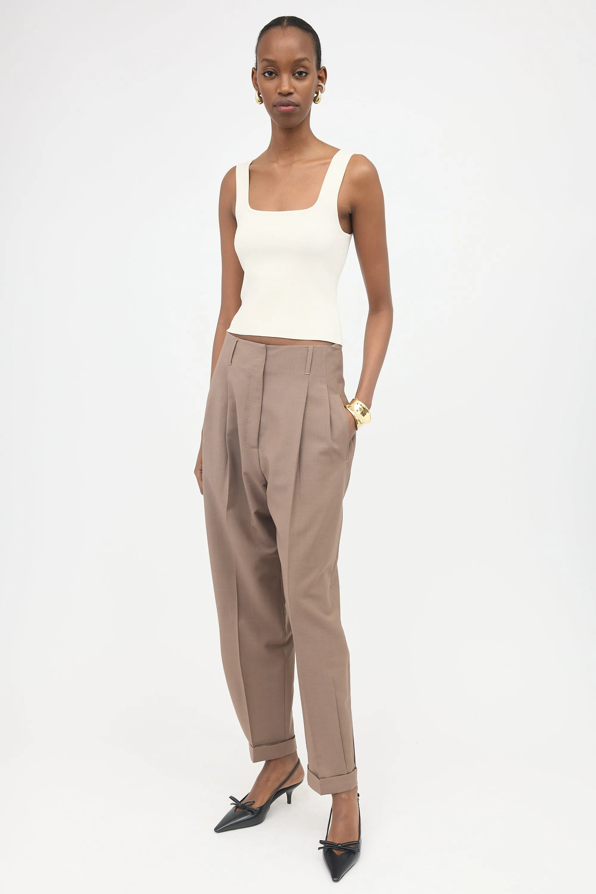 Wool & Mohair Tapered Trouser sold by VSP Consignment product image thumbnail 2