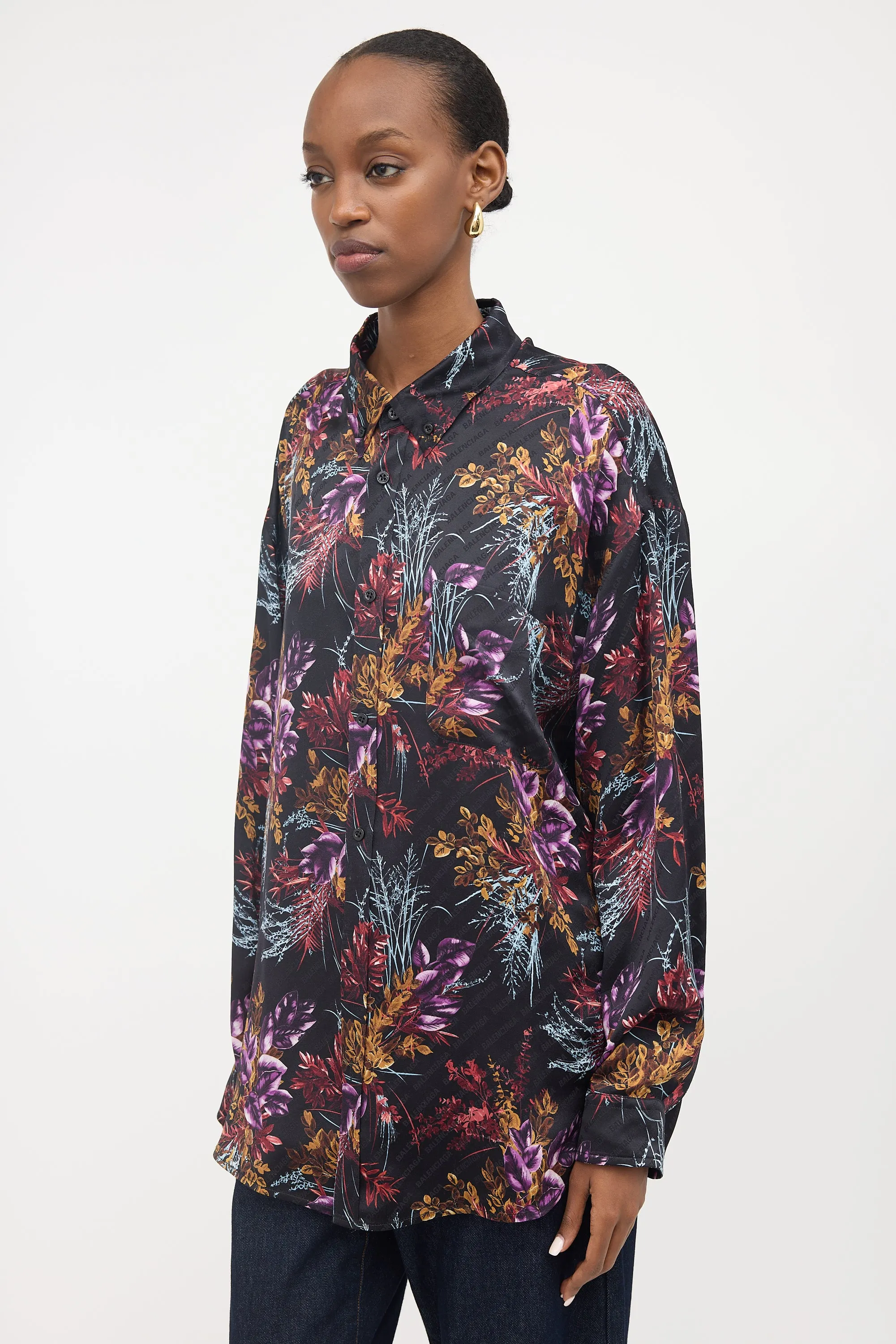 FW 2018 Silk Floral Shirt sold by VSP Consignment product image thumbnail 3