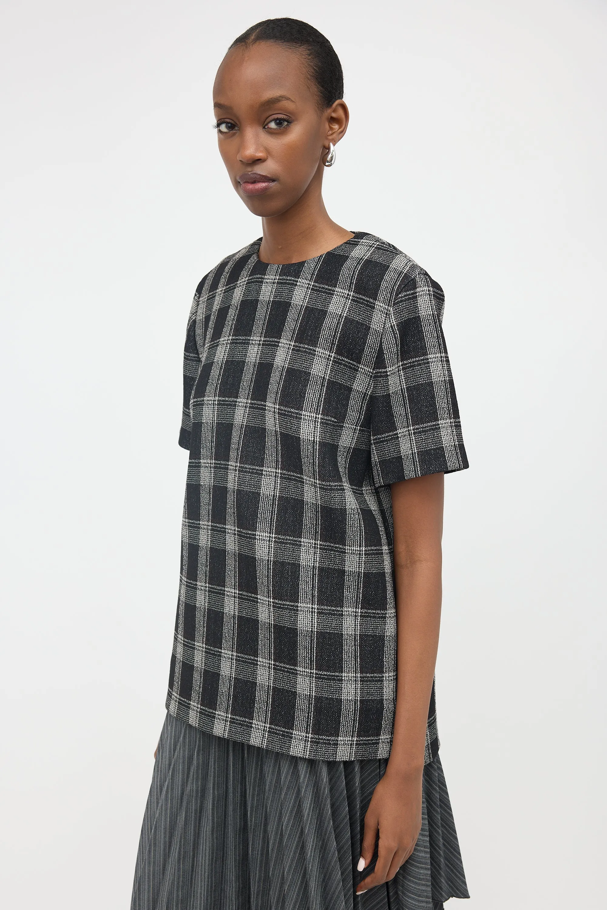 Wool Check Top sold by VSP Consignment product image thumbnail 3