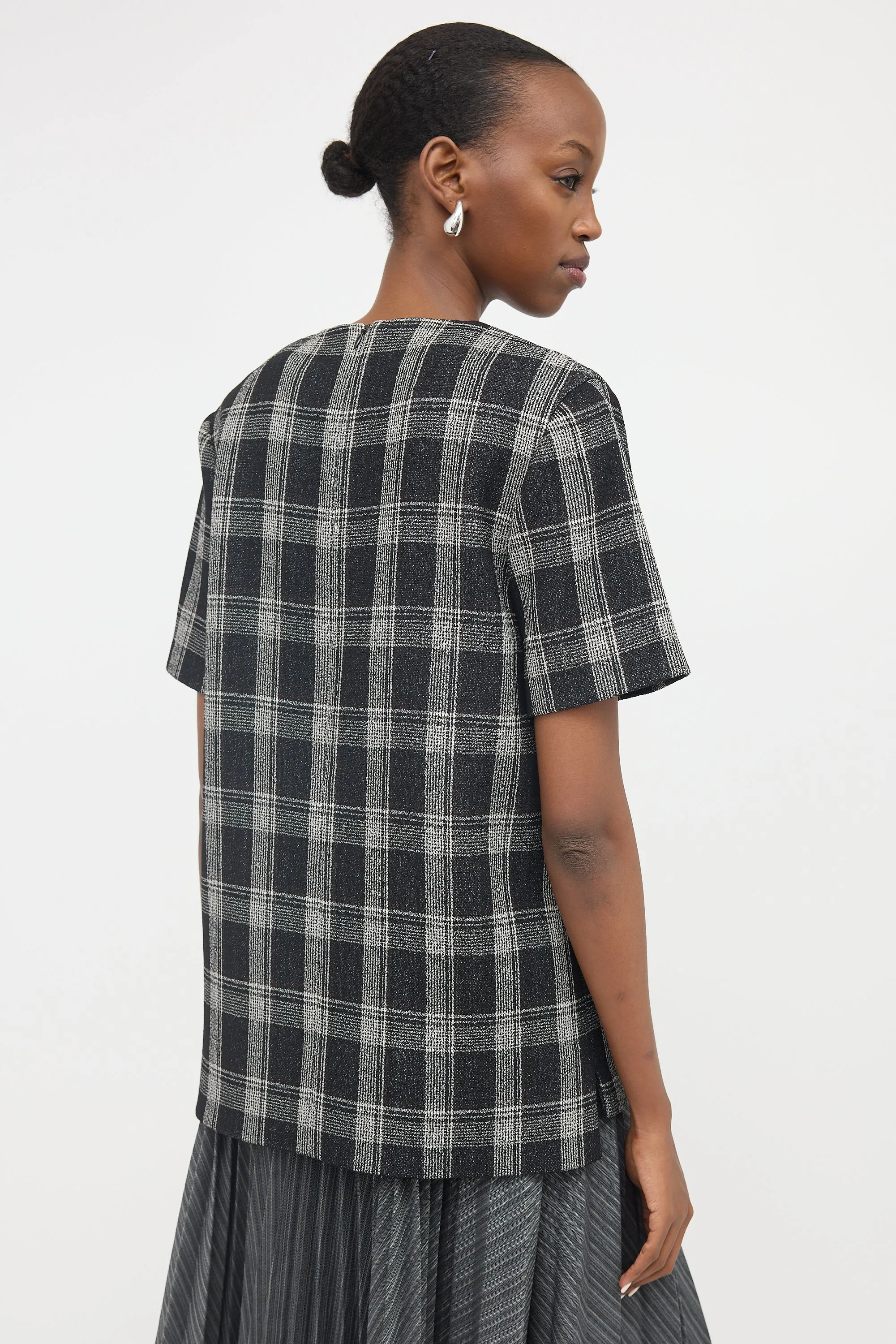 Wool Check Top sold by VSP Consignment product image thumbnail 4