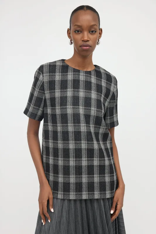 Wool Check Top sold by VSP Consignment