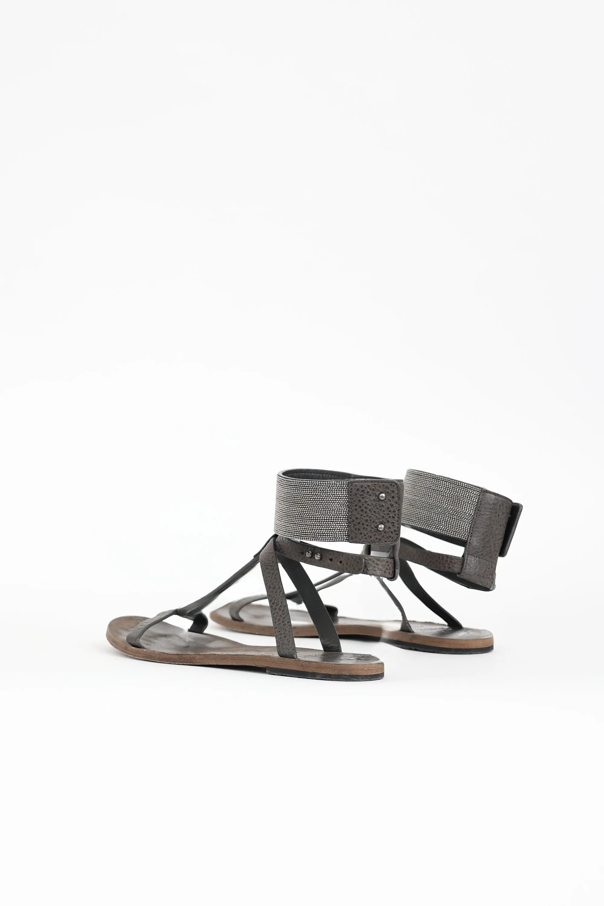 Leather Monili T-Strap Sandal sold by VSP Consignment product image thumbnail 4