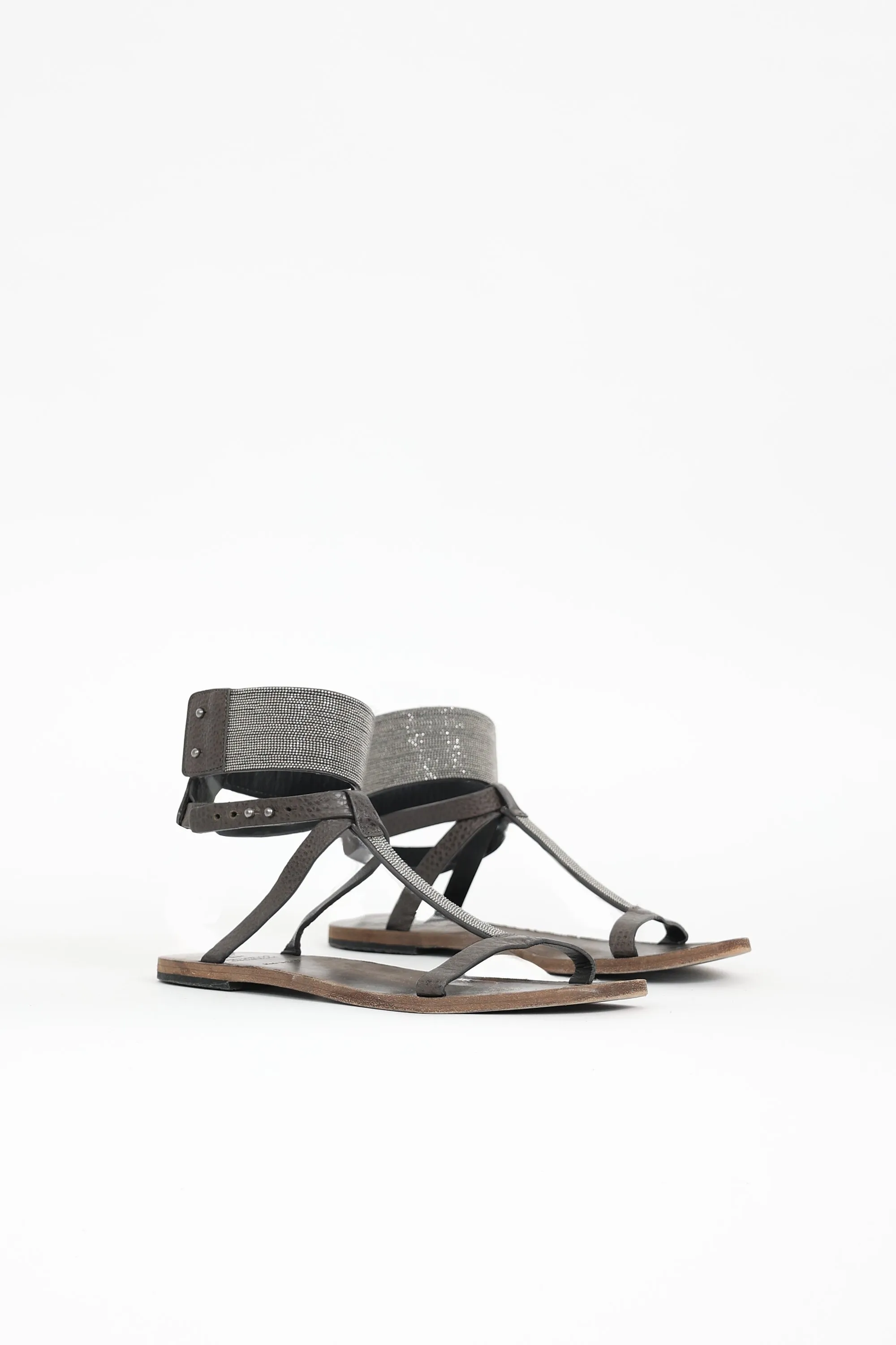 Leather Monili T-Strap Sandal sold by VSP Consignment product image thumbnail 2