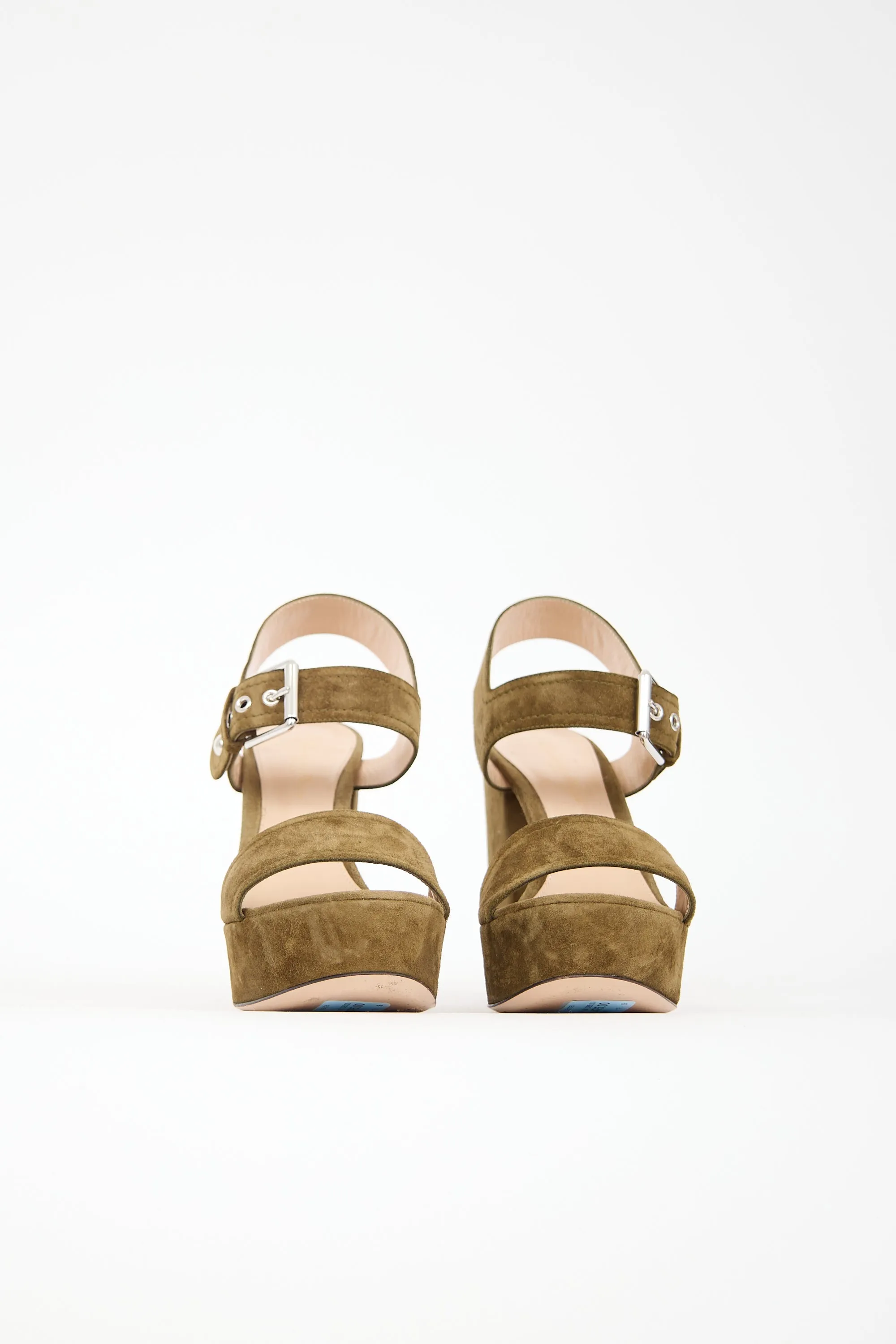 Suede Gina Platform Sandal sold by VSP Consignment product image thumbnail 3