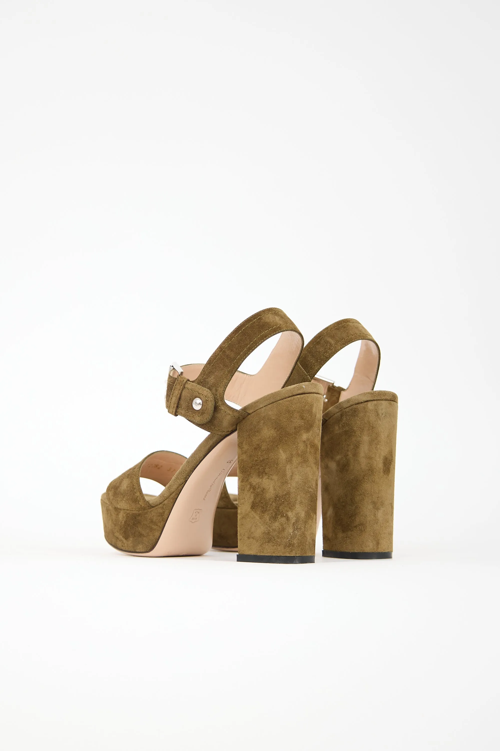Suede Gina Platform Sandal sold by VSP Consignment product image thumbnail 4