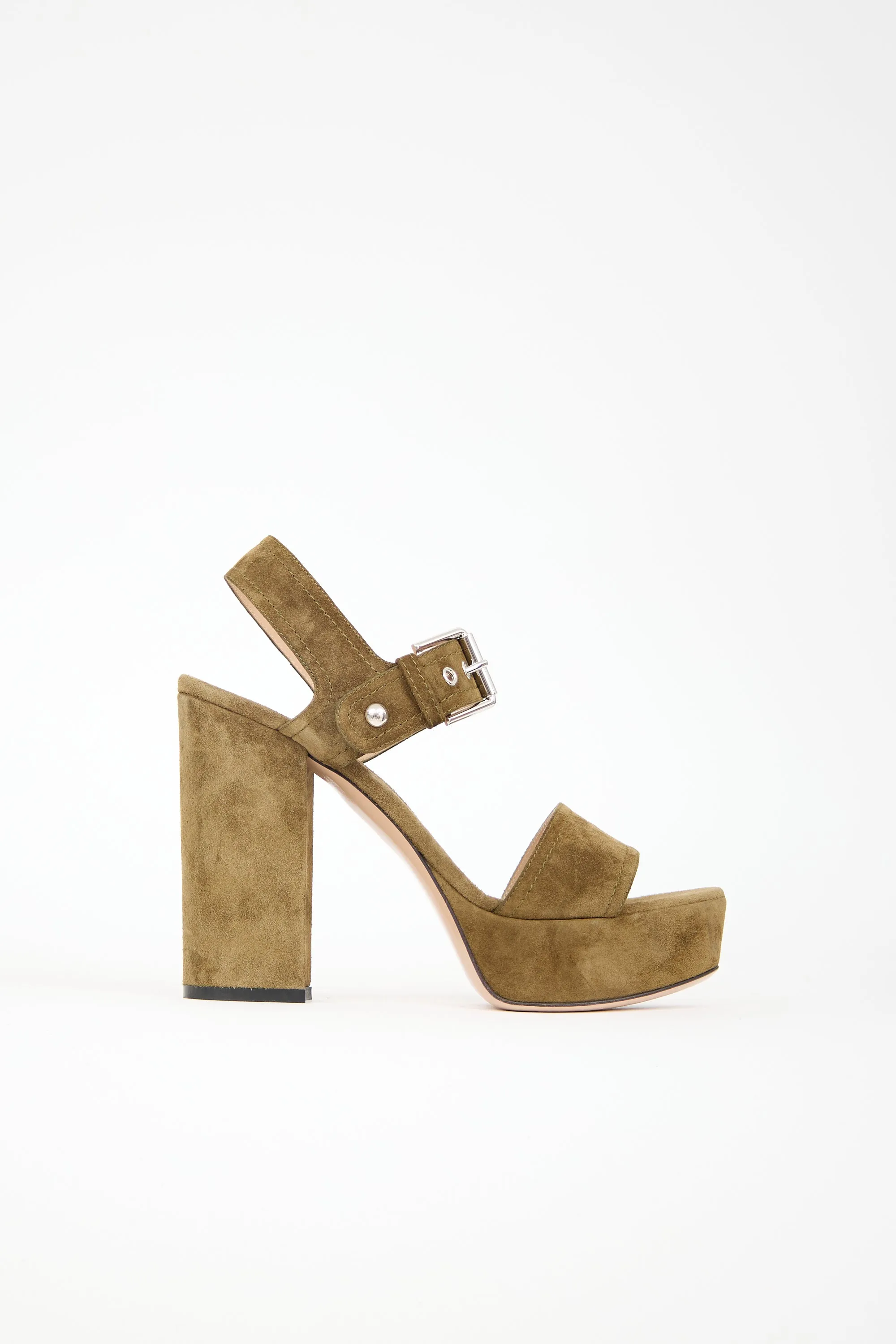 Suede Gina Platform Sandal sold by VSP Consignment