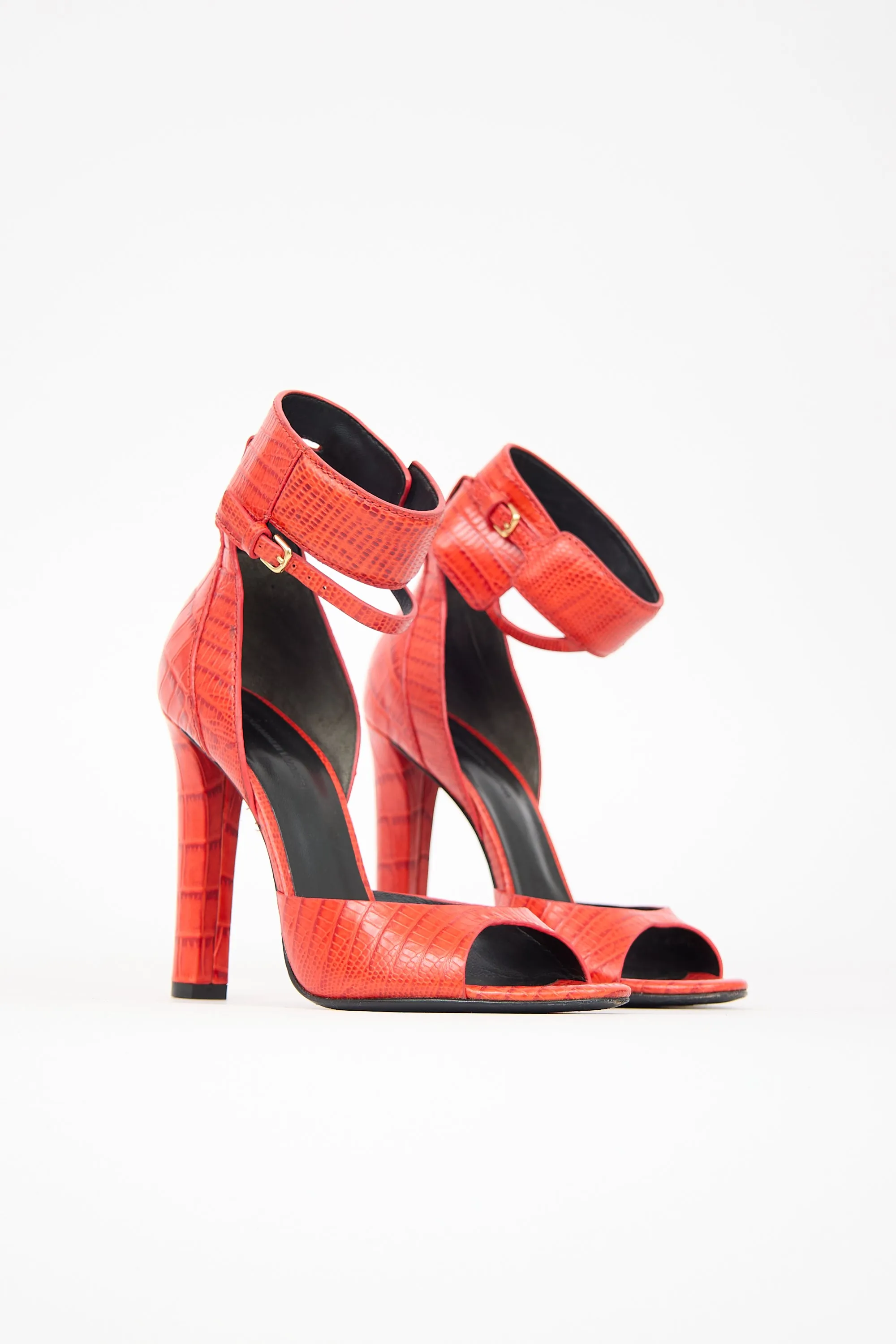 Embossed Leather Aminata Sandal sold by VSP Consignment product image thumbnail 2