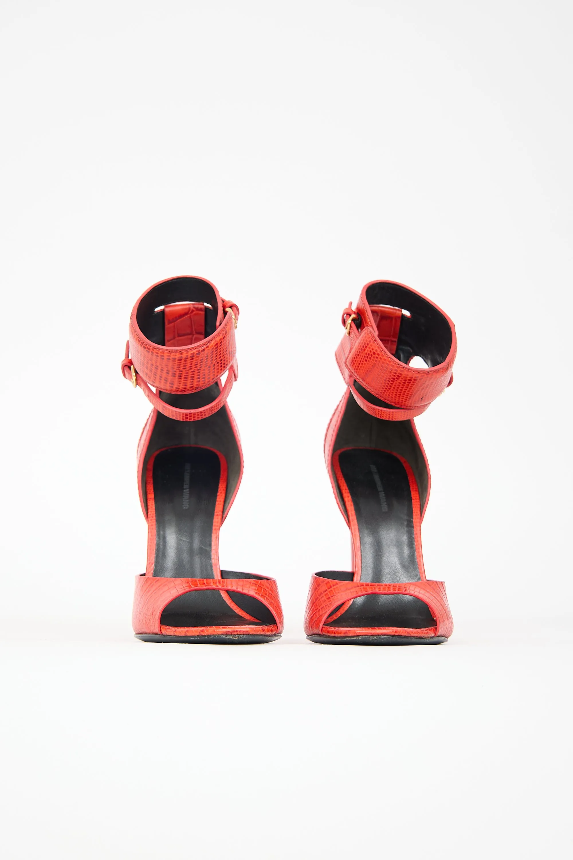 Embossed Leather Aminata Sandal sold by VSP Consignment product image thumbnail 3