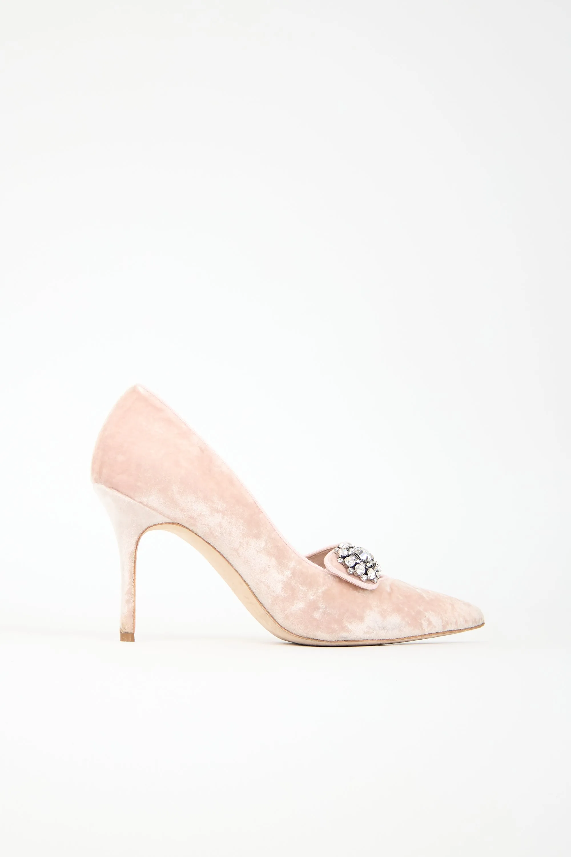 Velvet Embellished Decebalo Pump sold by VSP Consignment