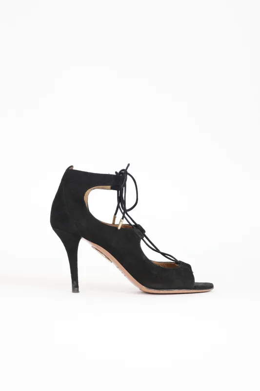 Suede Christy Pump made by Aquazzura