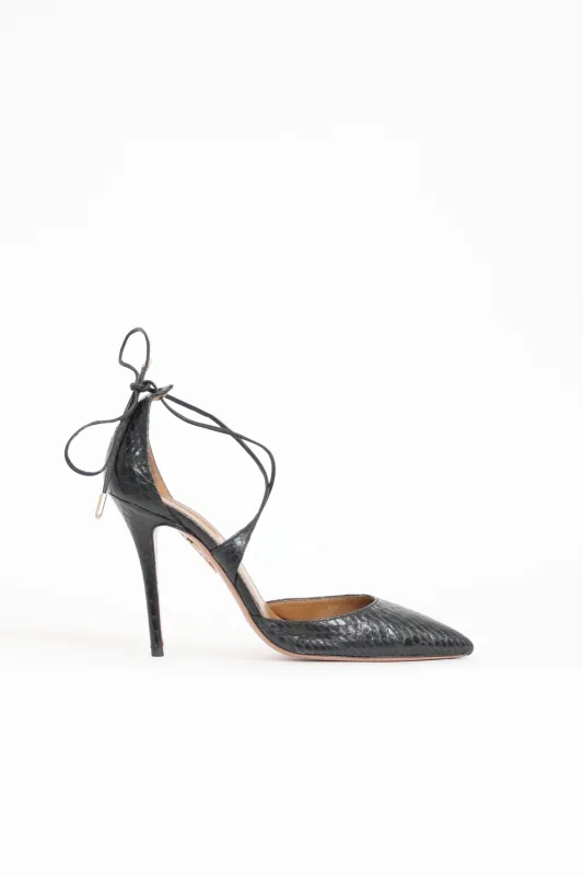 Embossed Leather Matilde Pump made by Aquazzura