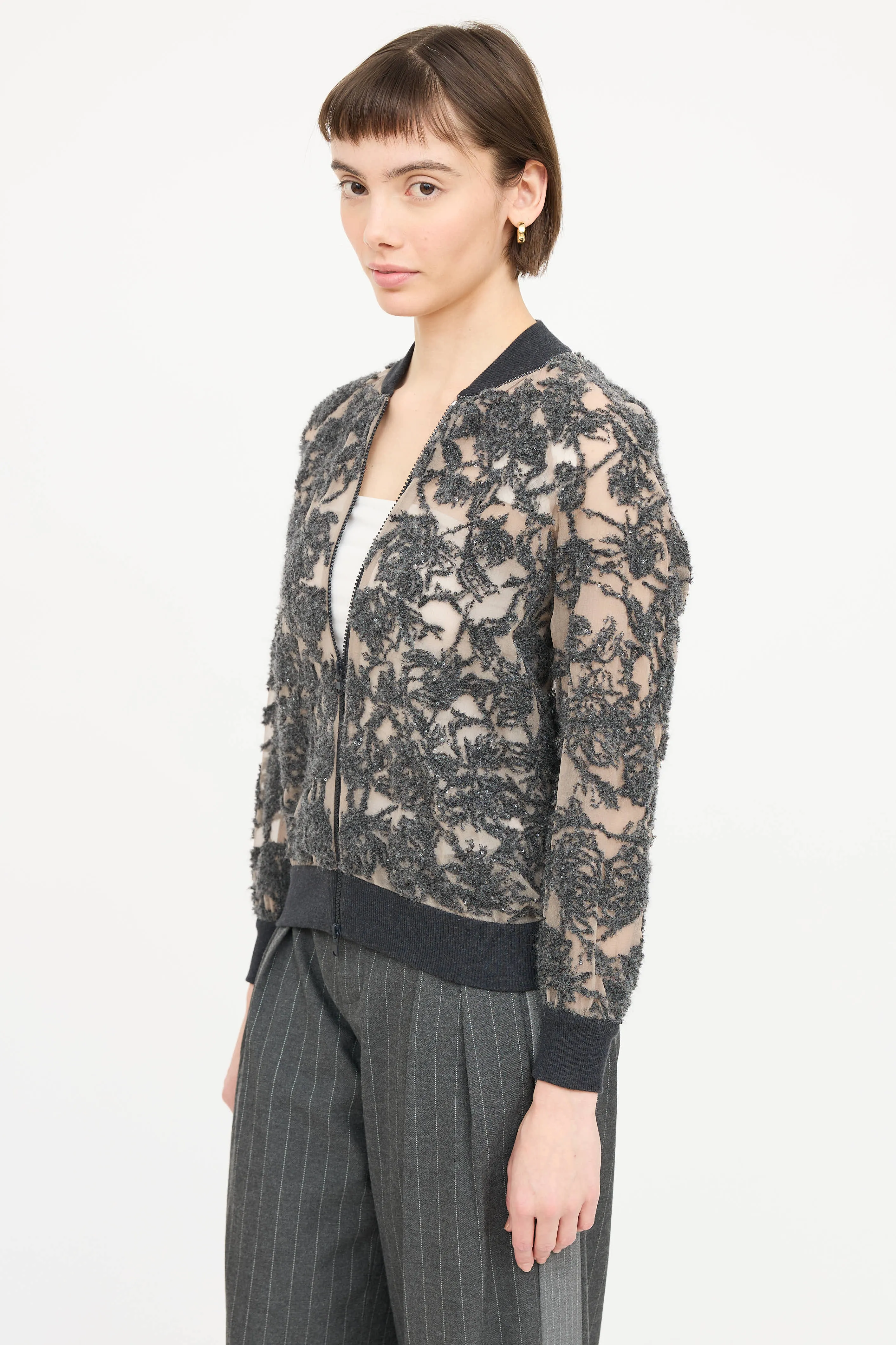 Silk Textured Bomber sold by VSP Consignment product image thumbnail 3