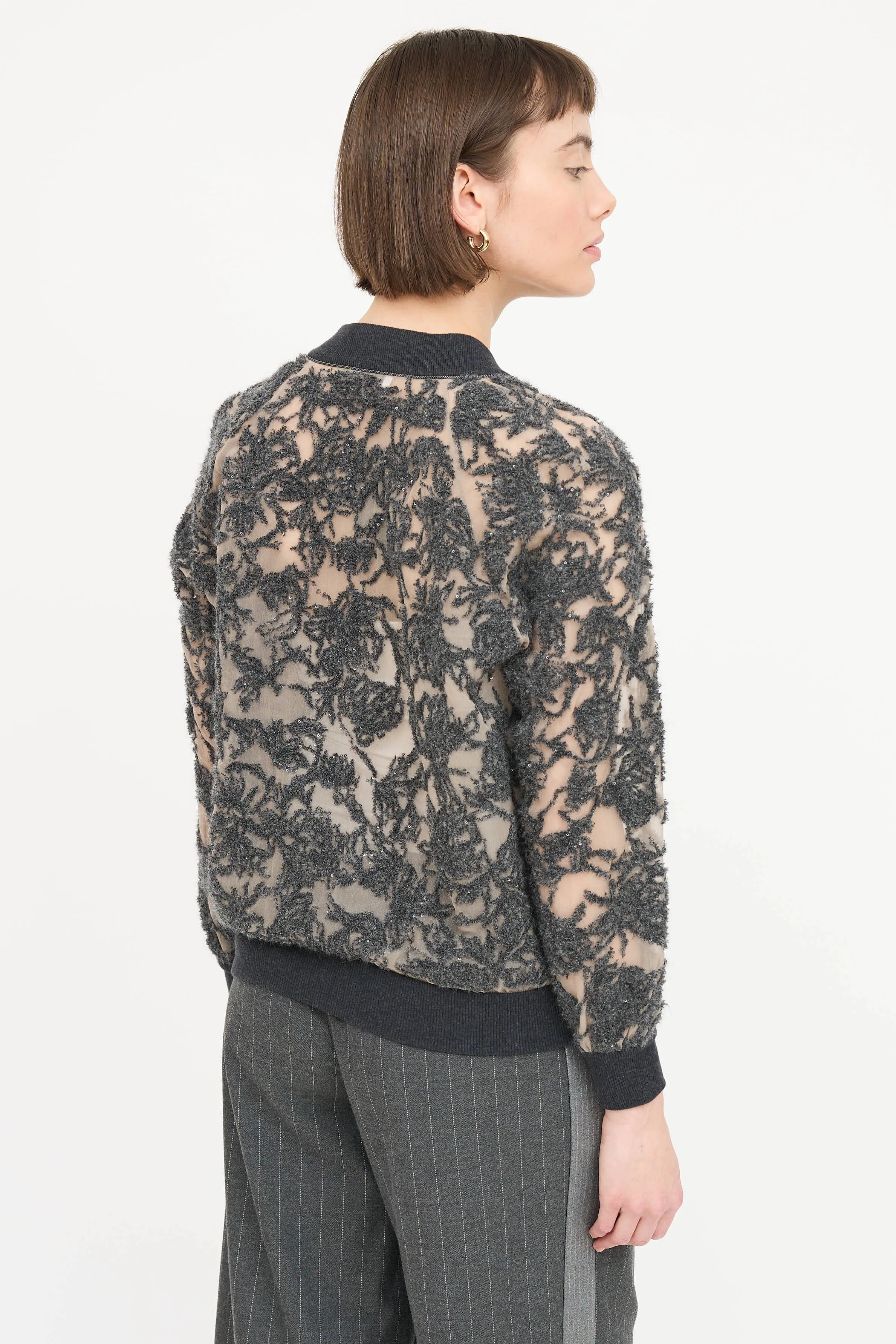 Silk Textured Bomber sold by VSP Consignment product image thumbnail 4