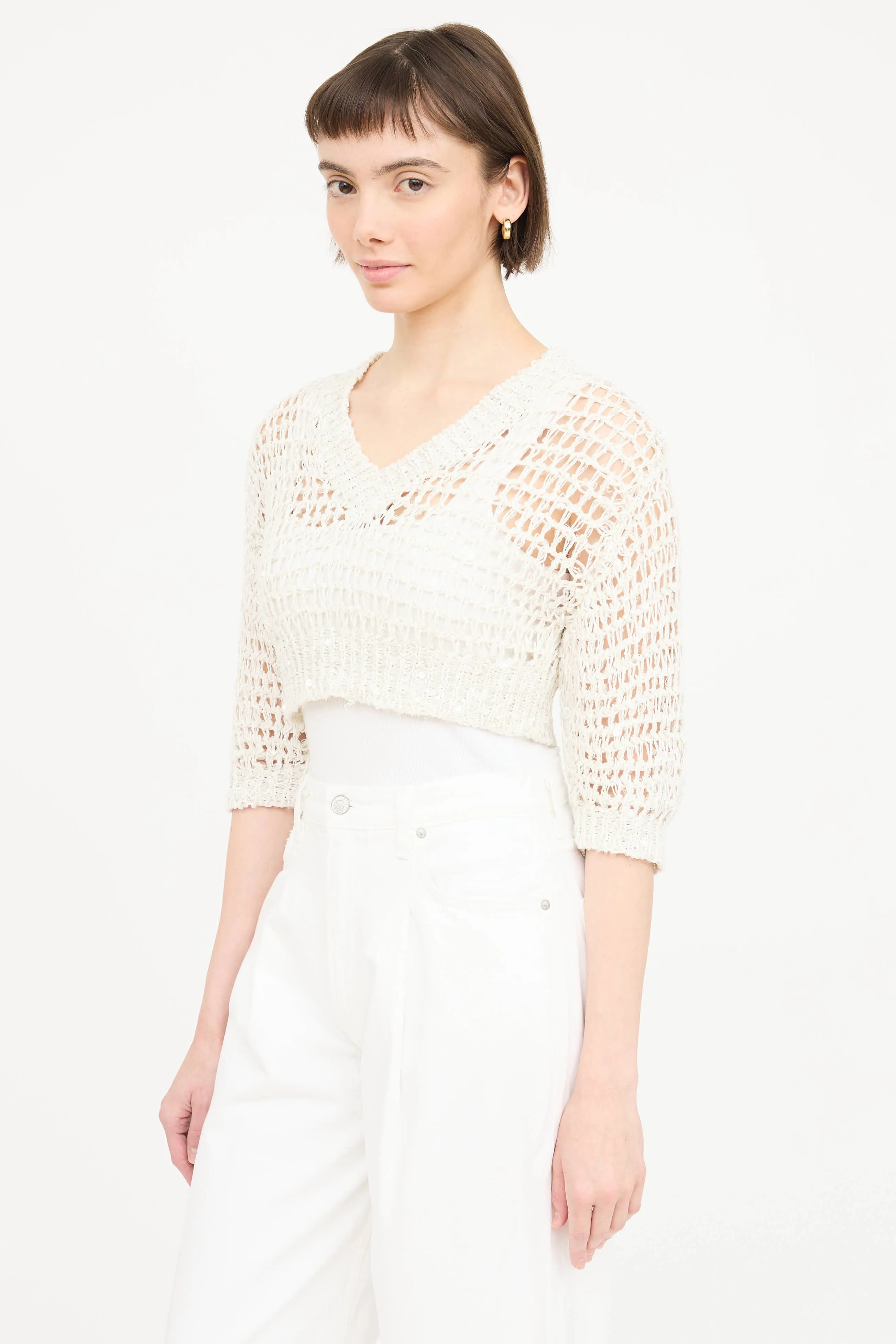 Crochet Sequin Top sold by VSP Consignment product image thumbnail 3