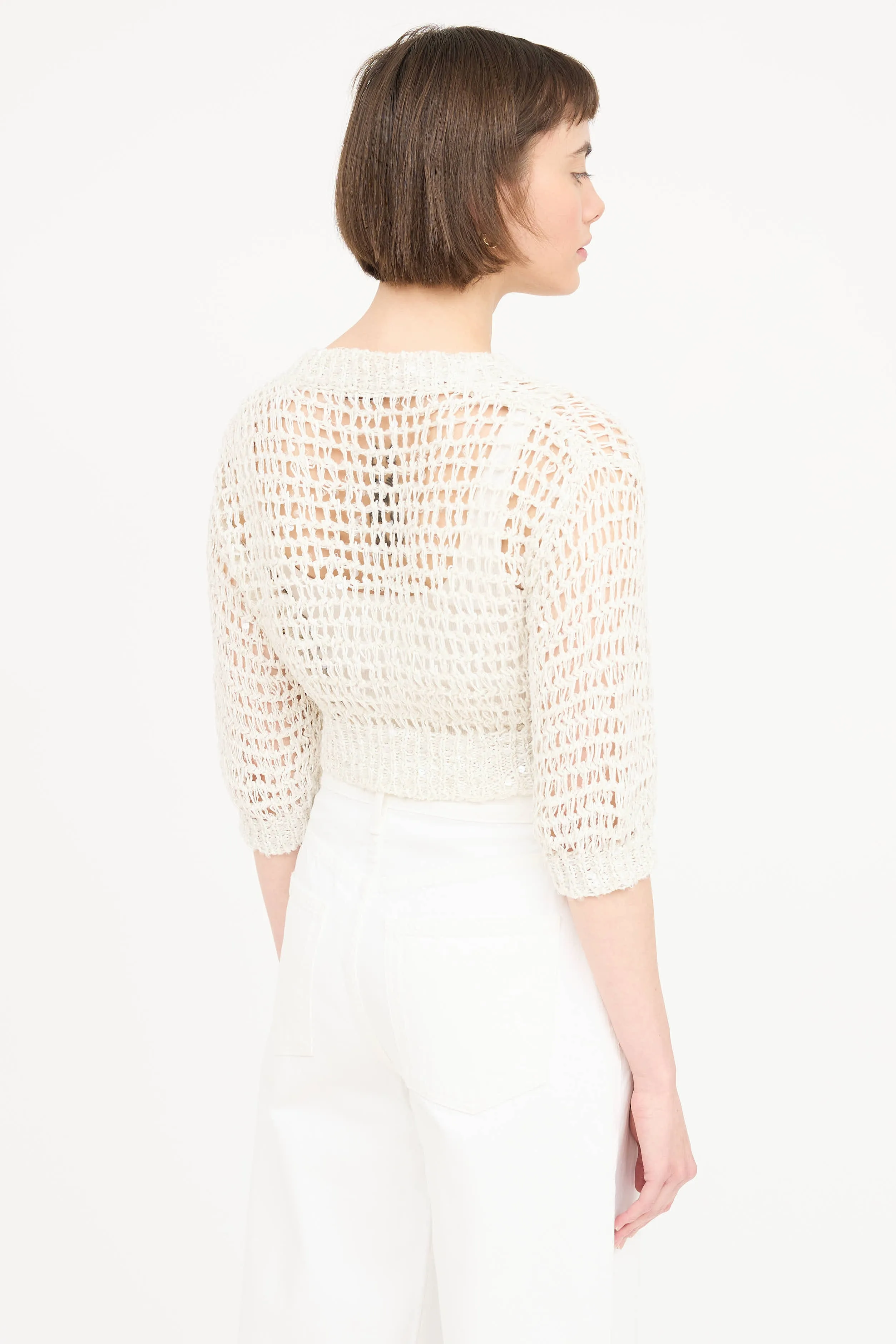 Crochet Sequin Top sold by VSP Consignment product image thumbnail 4