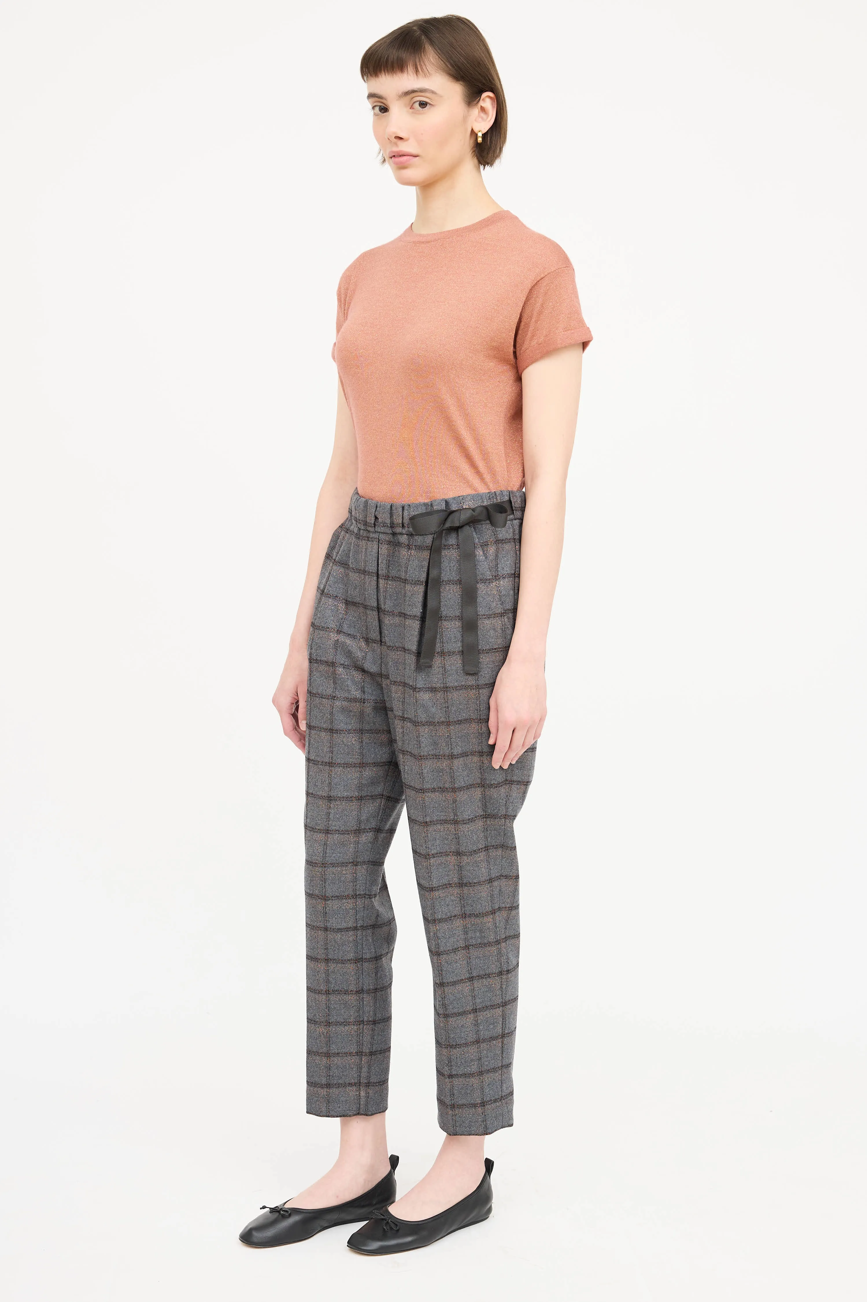 Checkered Metallic Pant sold by VSP Consignment product image thumbnail 5
