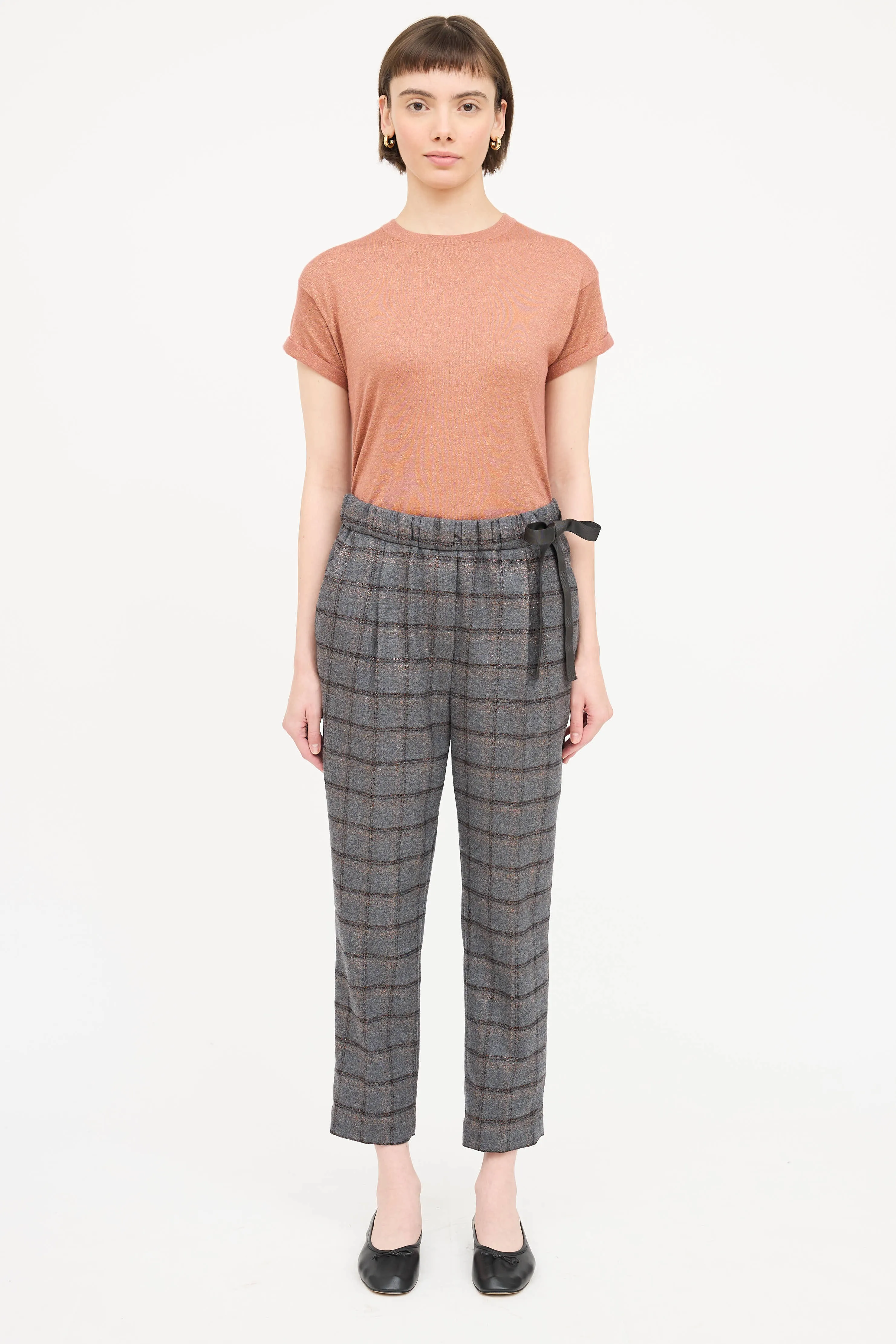 Checkered Metallic Pant sold by VSP Consignment product image thumbnail 2