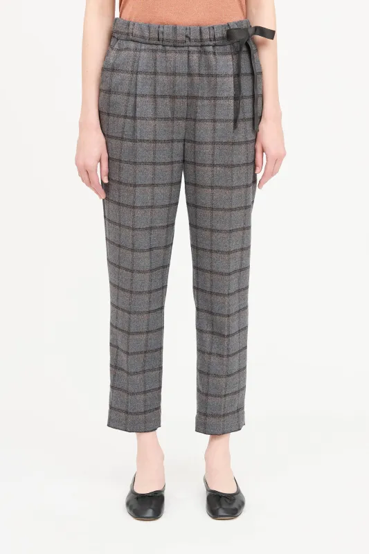 Checkered Metallic Pant sold by VSP Consignment