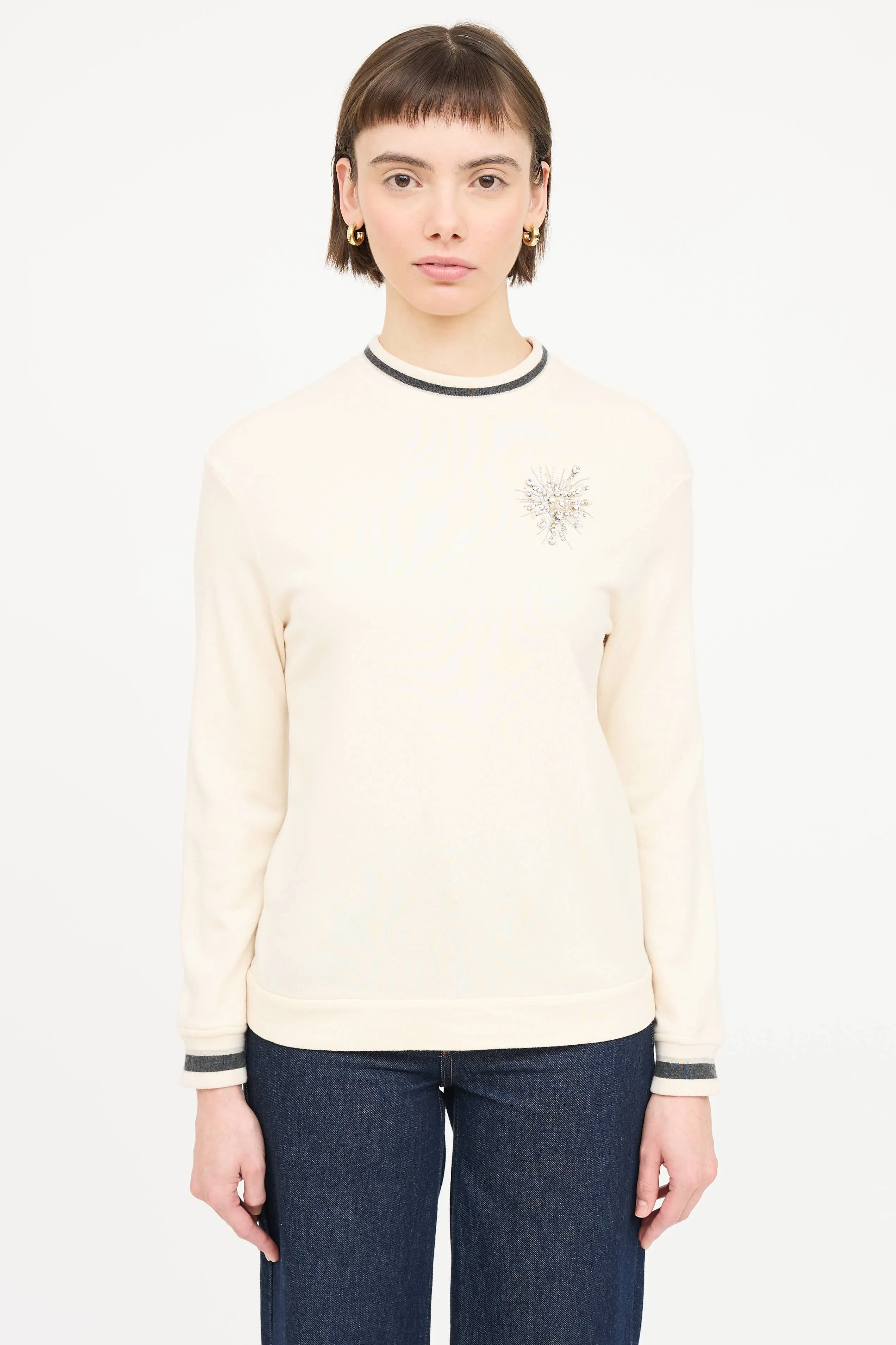 Cashmere Embellished Sweater sold by VSP Consignment