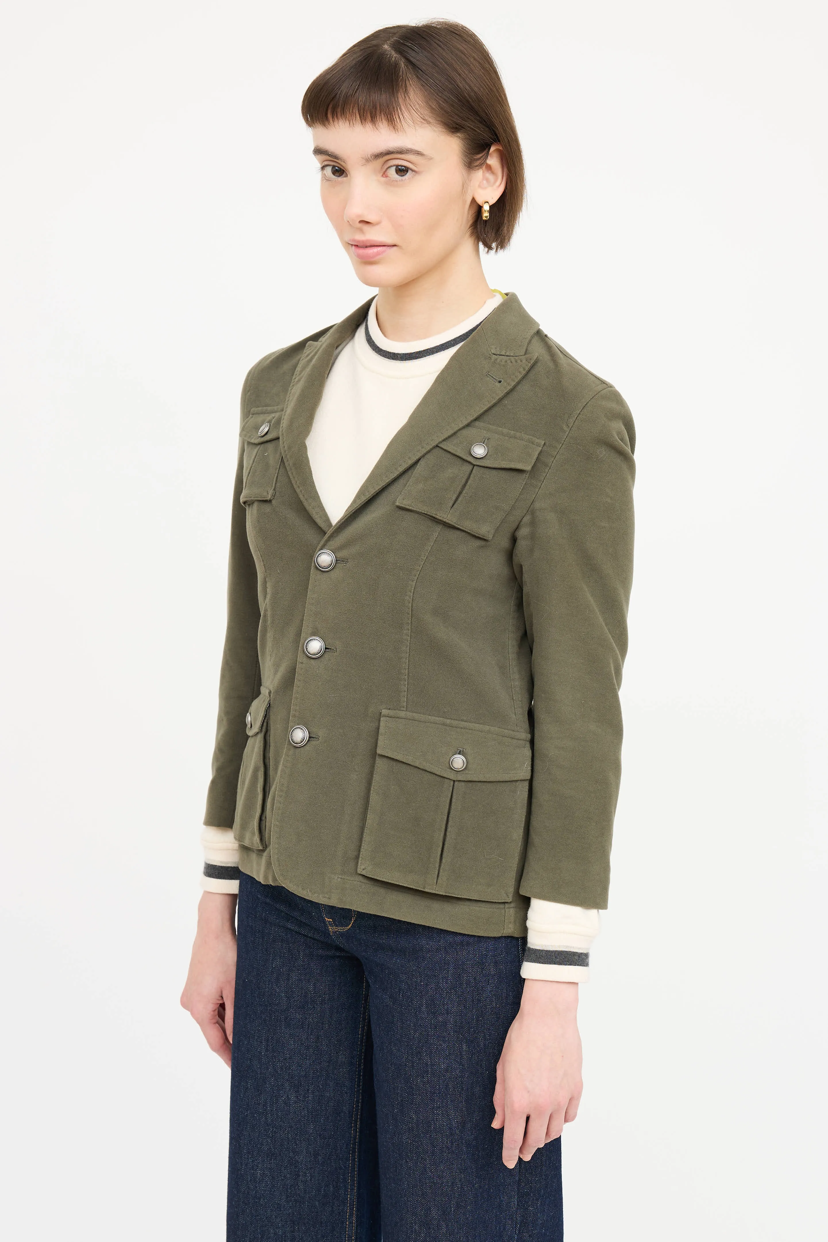Cotton Cashmere Blazer sold by VSP Consignment product image thumbnail 3